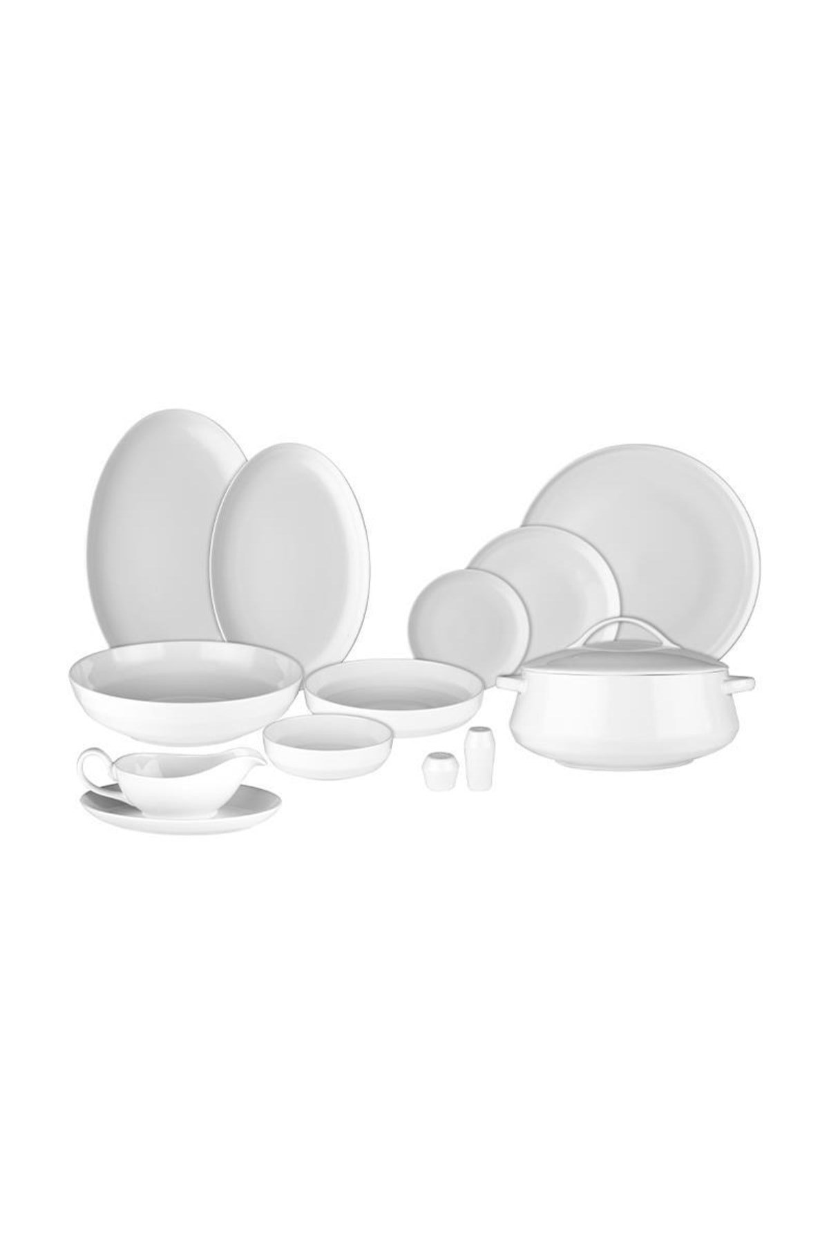 Hanedan Yemek Takımı 60 Parça Sade