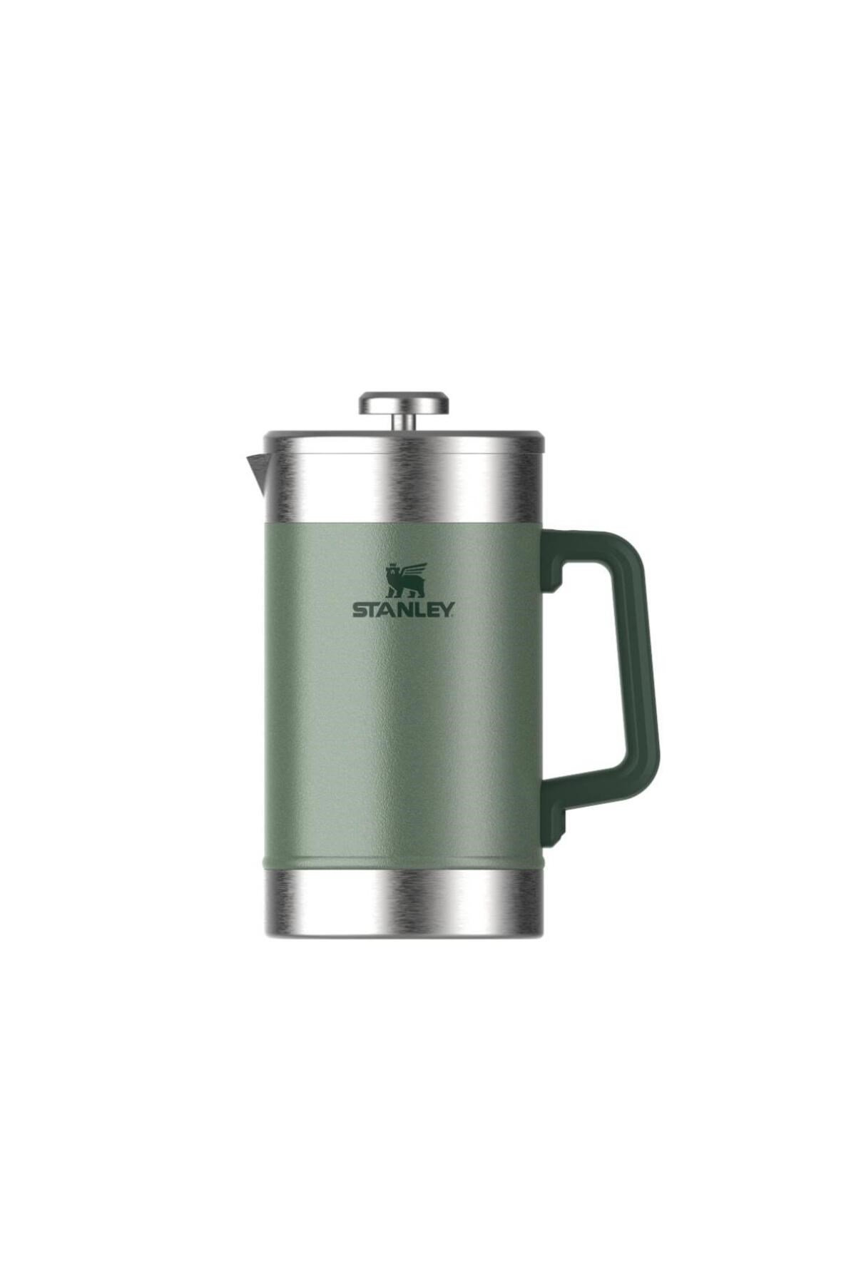 Klasik Sıcak Tutma Özellikli French Press Termos | 1.4L Yeşil