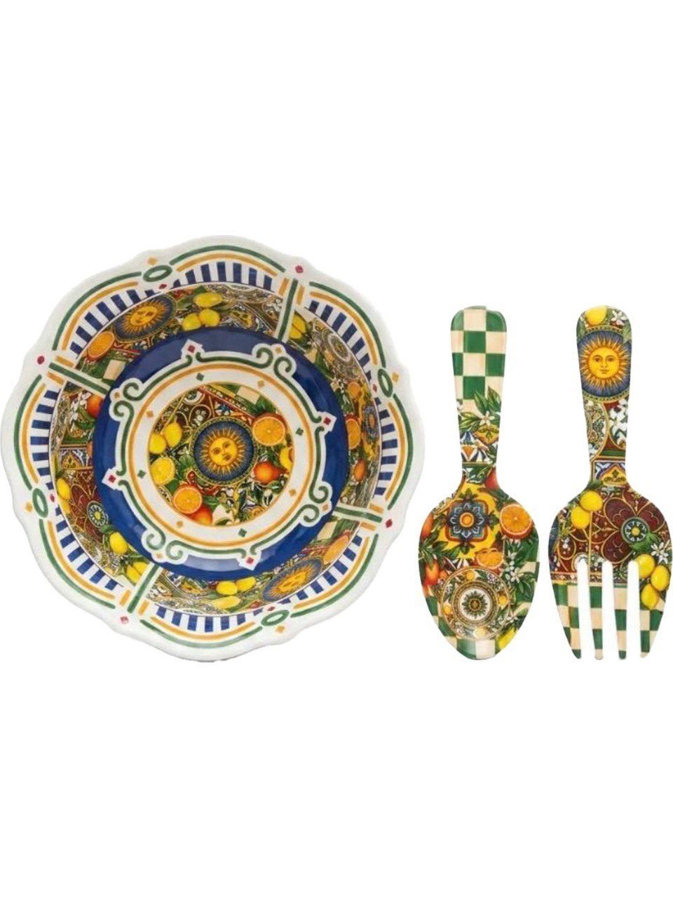 Lucky Art Sanora Melamin 3'lü Salata Servis Seti