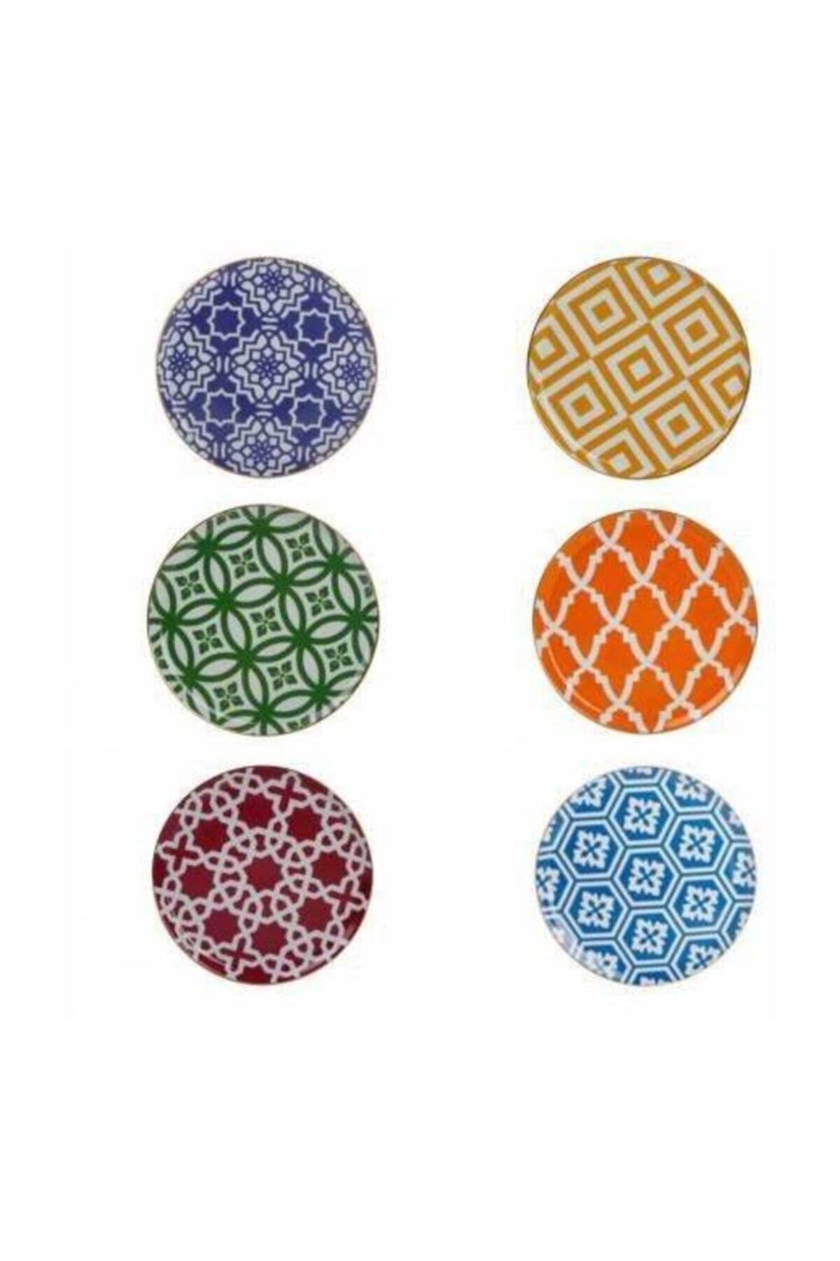 Morocco 6'lı Düz Tabak Seti 20 Cm
