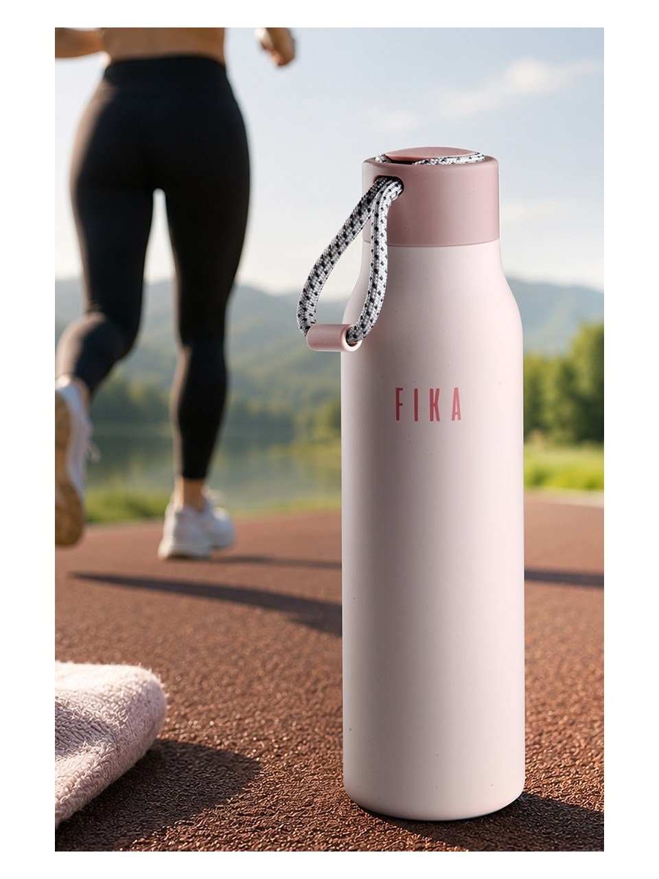 Neoflam Fika Rento Sızdırmaz Vidalı Kapaklı Geniş Ağızlıklı Kolay Taşınabilir Çelik Termos 600 ML - Pembe