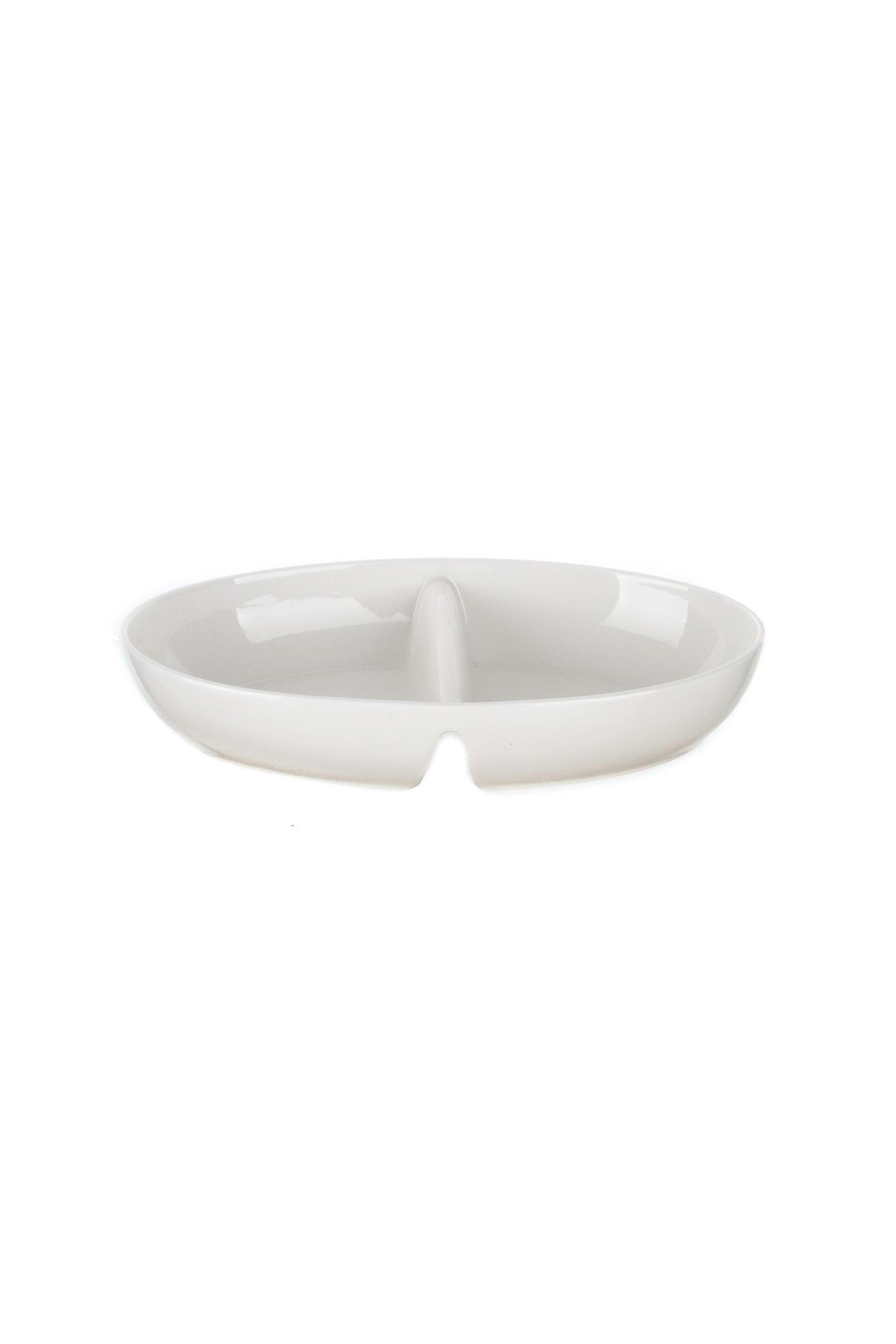 Porselen 2 Bölmeli Oval Kase 32x20cm 009hhb0826