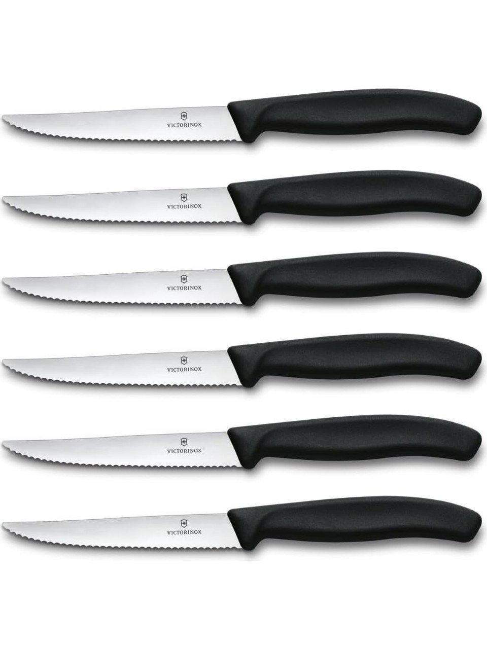 Vıctorınox Mutfak 6'lı Steak Biftek Bıçağı Siyah 6.7233.6