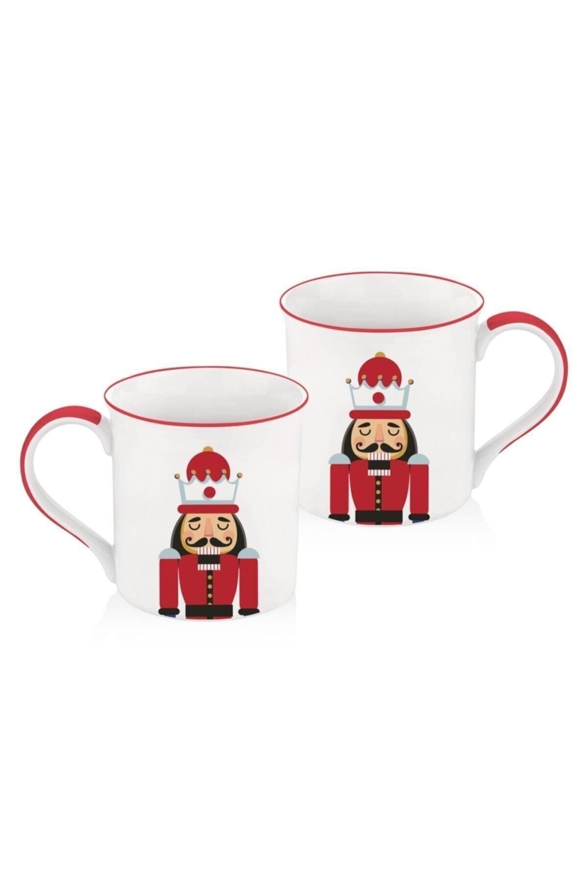 Yılbaşı New Year Kurşun Asker Stoneware 350cc 2'li Kupa Bardağı New008
