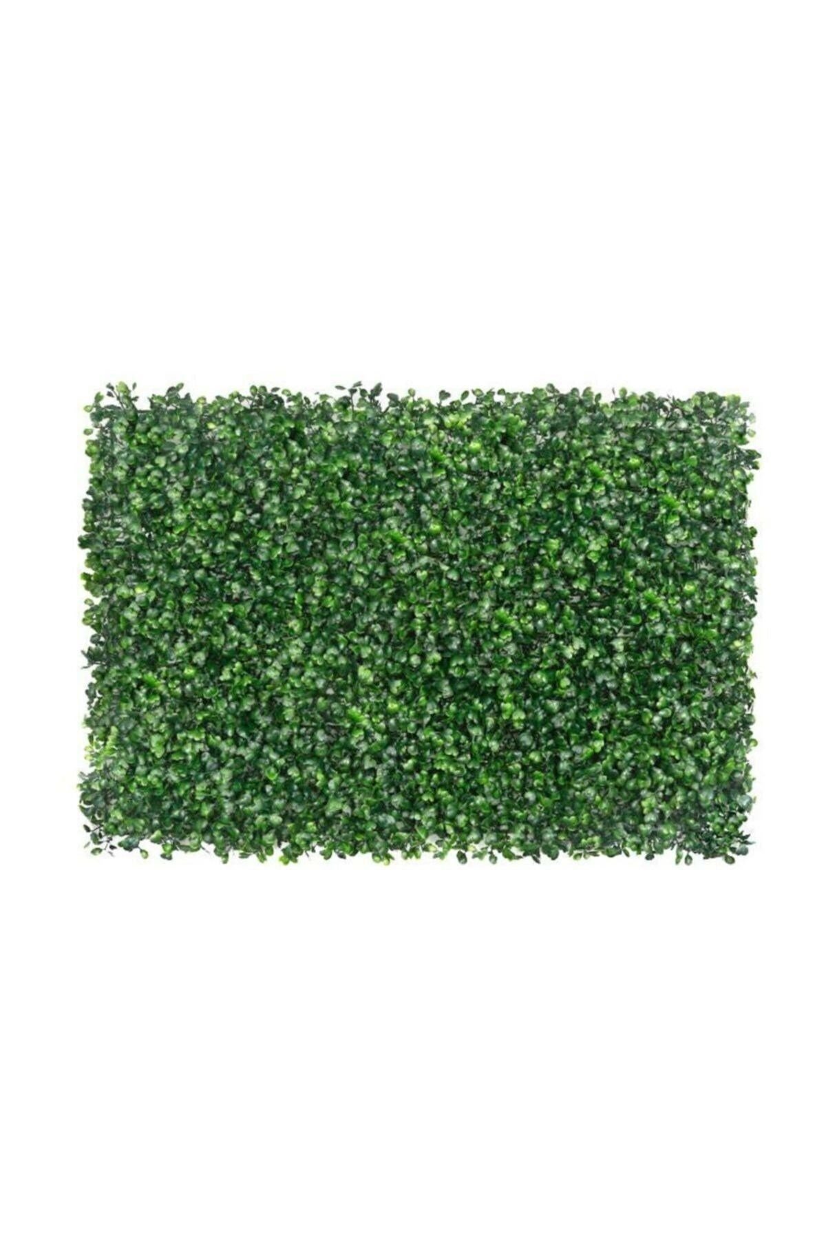 Yapay Duvar Kaplama Panel Şimşir Tabaka 40x60 Cm Yeşil Dik Duvar Uygulama