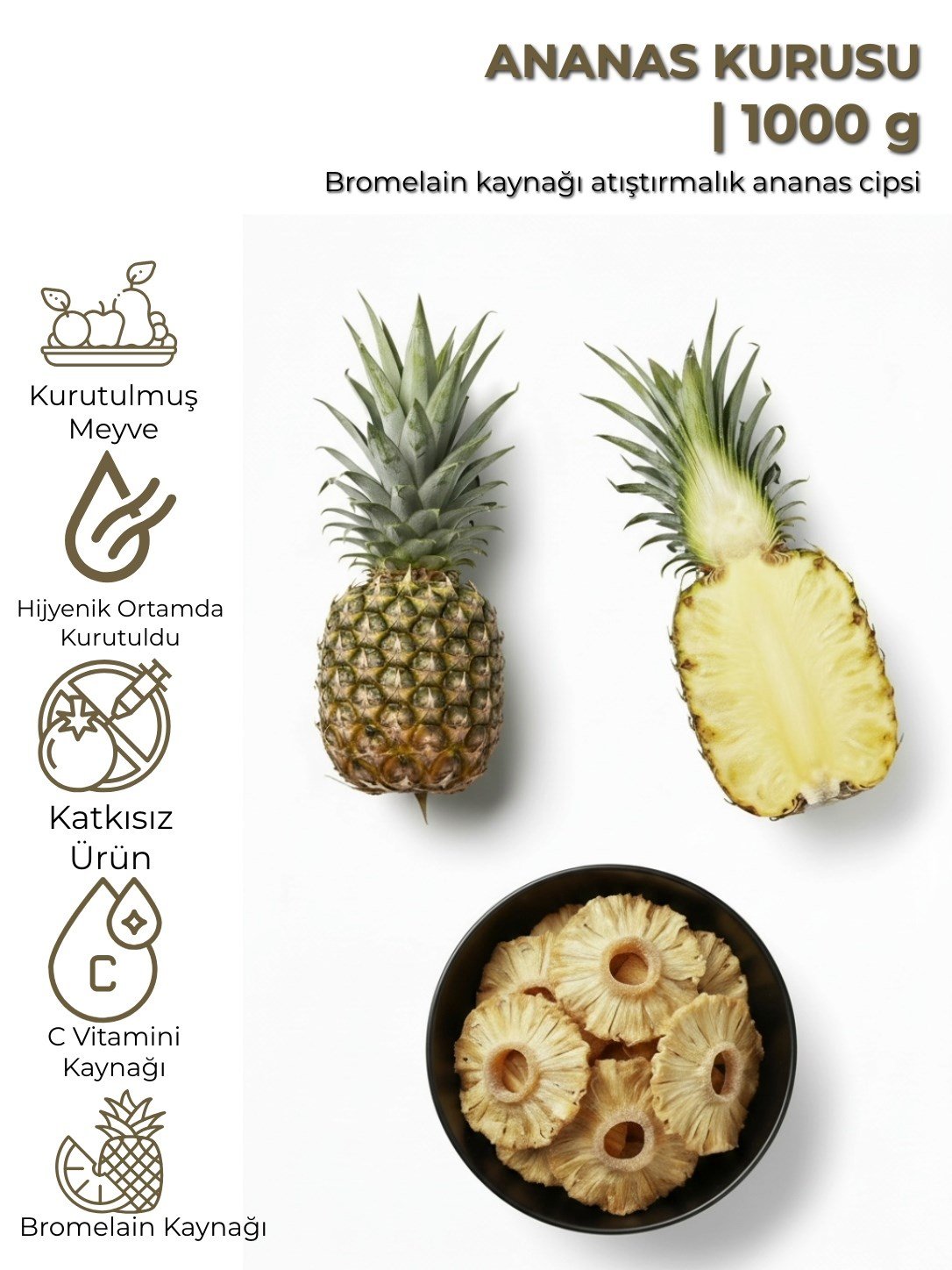 Ananas Kurusu | 1000 g