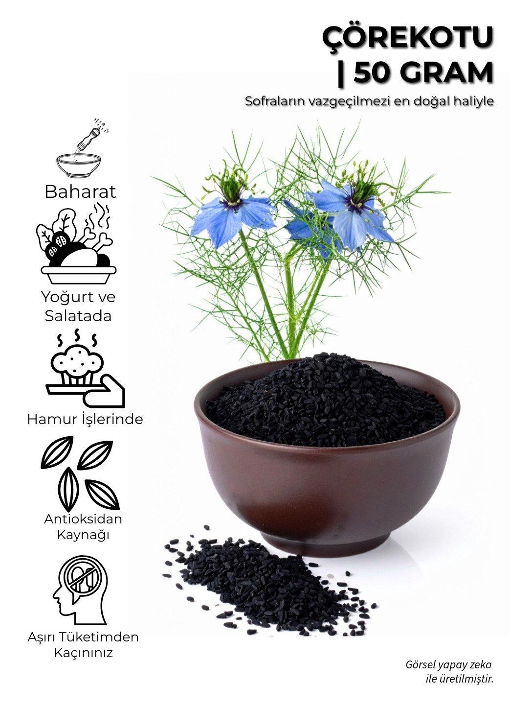 Çörekotu - Sofralık | 50 g