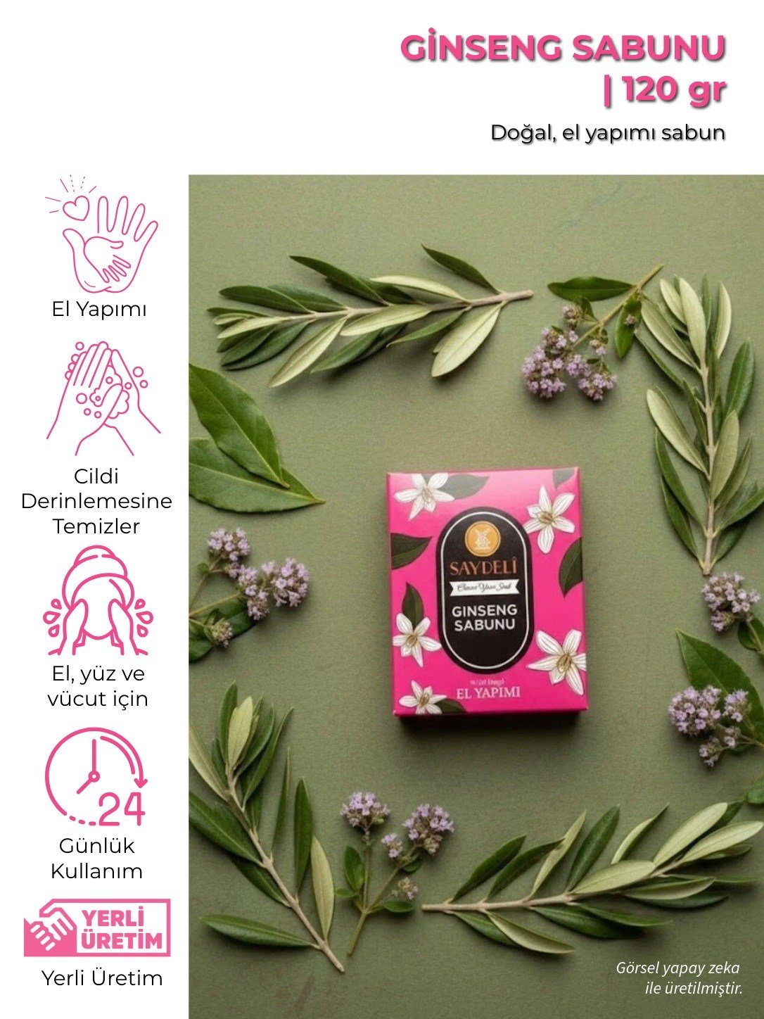 Doğal El Yapımı Ginseng Sabunu
