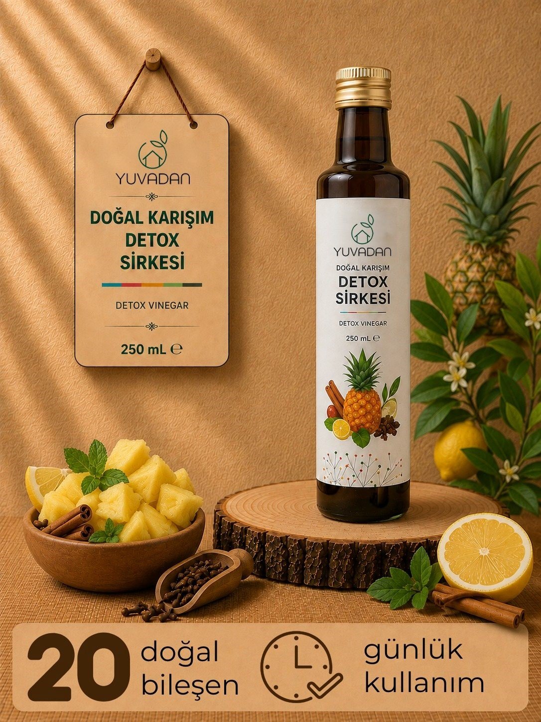 Doğal Karışım Detox Sirkesi | 250 ml