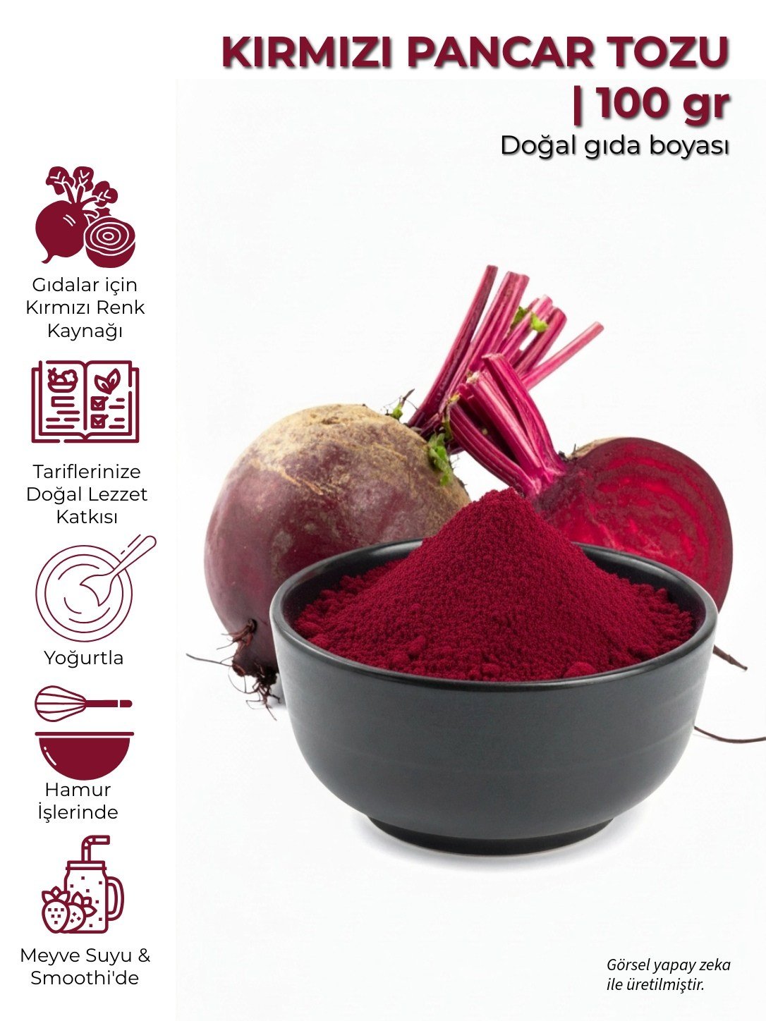 Kırmızı Pancar Tozu | 100 gr