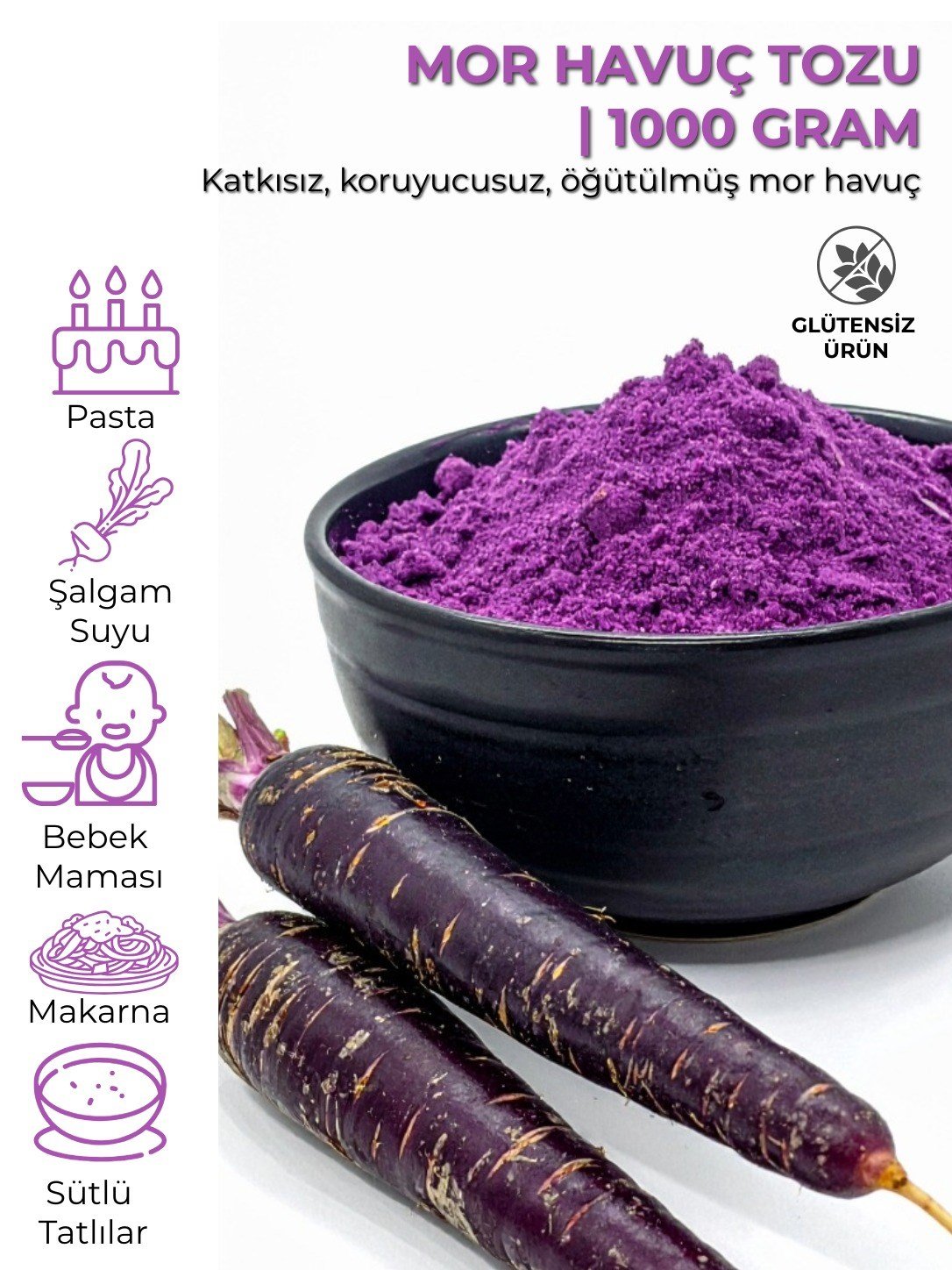 Mor Havuç Tozu | 1000 g