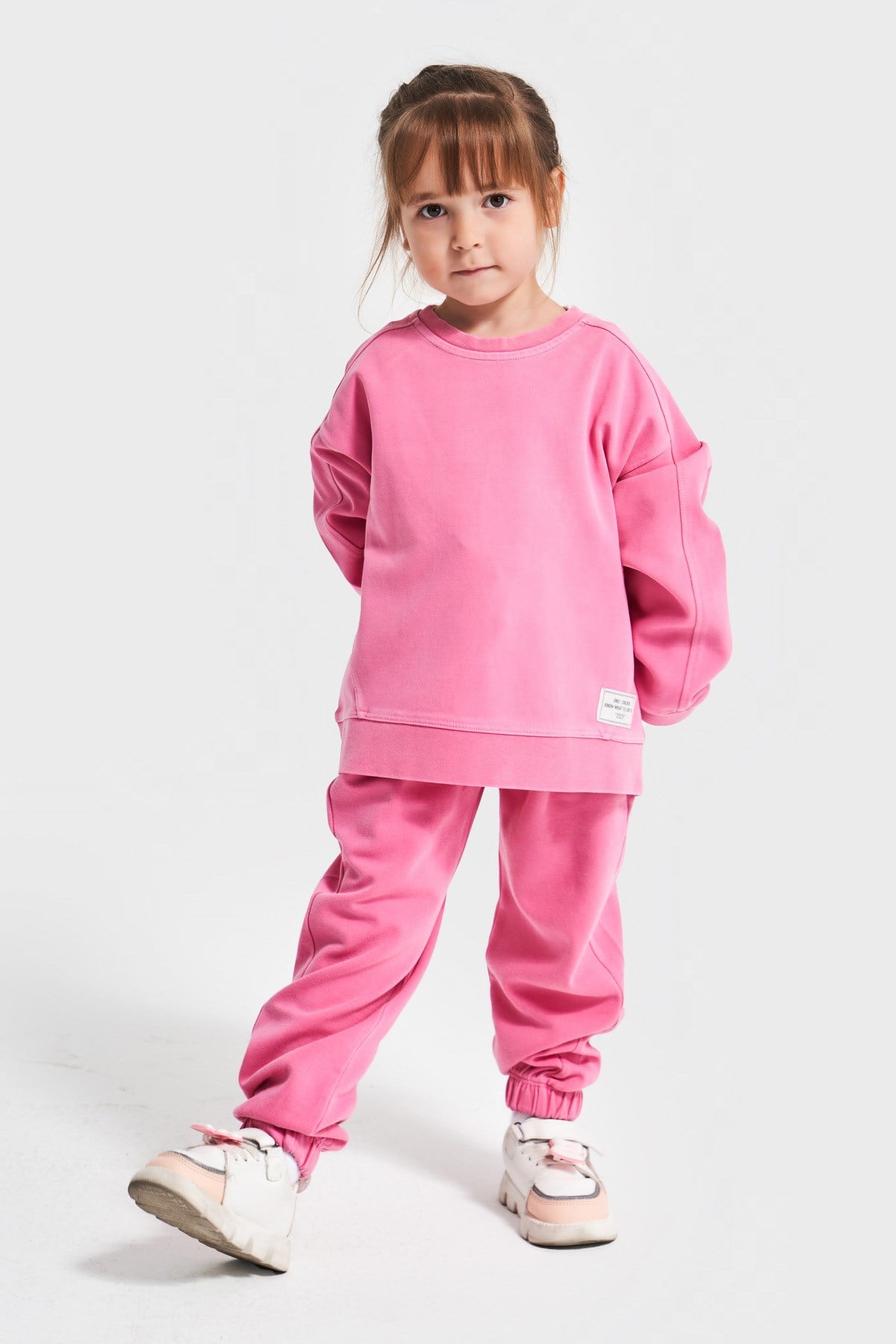 Bisiklet Yaka Unisex Basic Model Çocuk Eşofman Takımı
