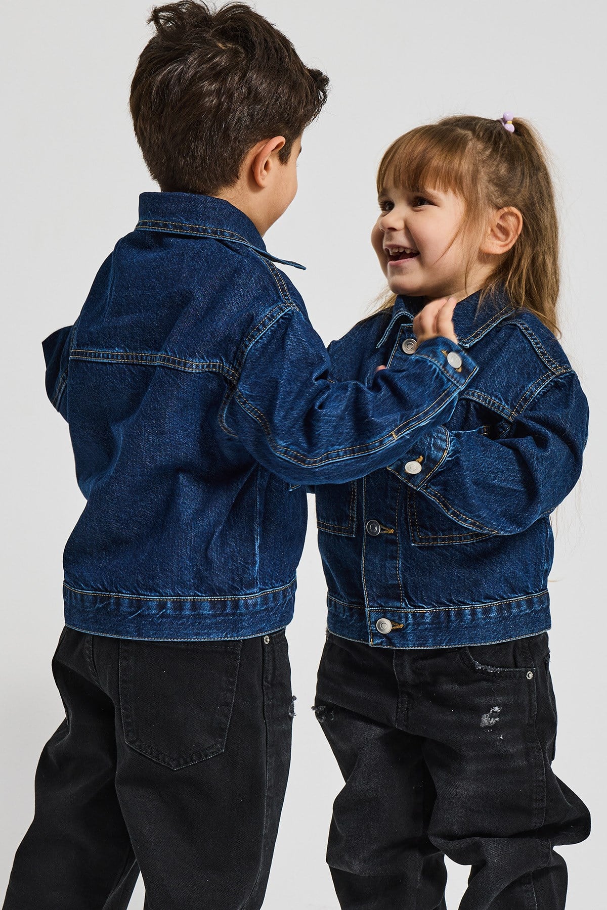 Çocuk Denim Ceket – Premium Jean Kot Ceket Günlük Rahat