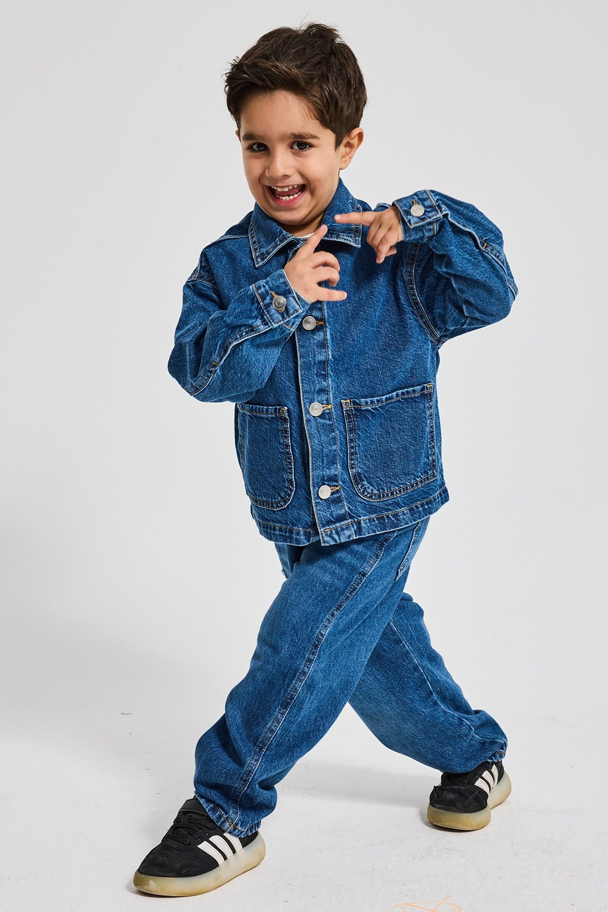 Erkek Çocuk Denim Ceket – Premium Jean Kot Ceket Günlük Rahat