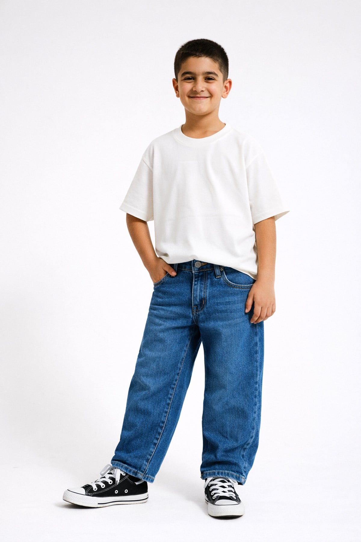 Erkek Çocuk Jean Pantolon Relax Fit / Rahat Kesim