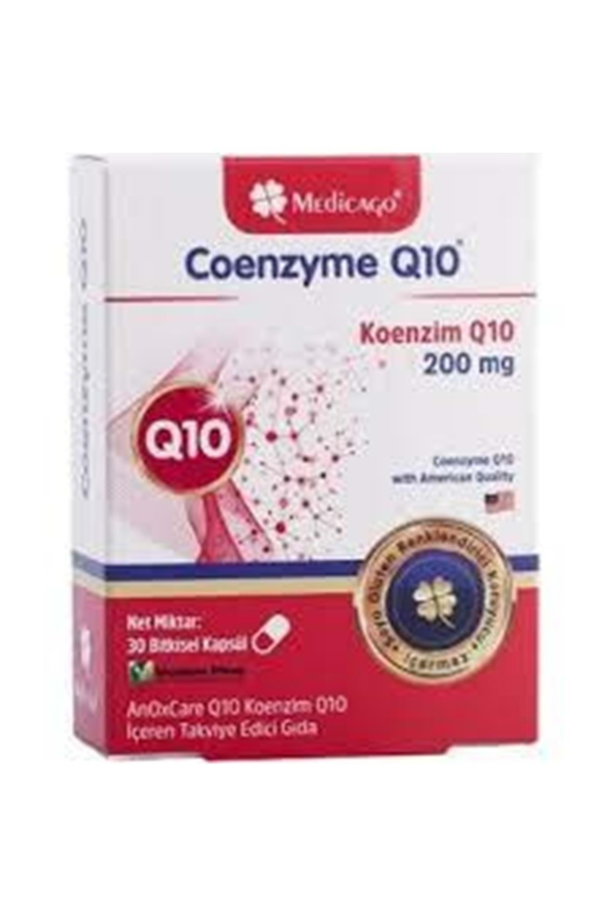 Koenzim Q10 200 mg 30 kapsül