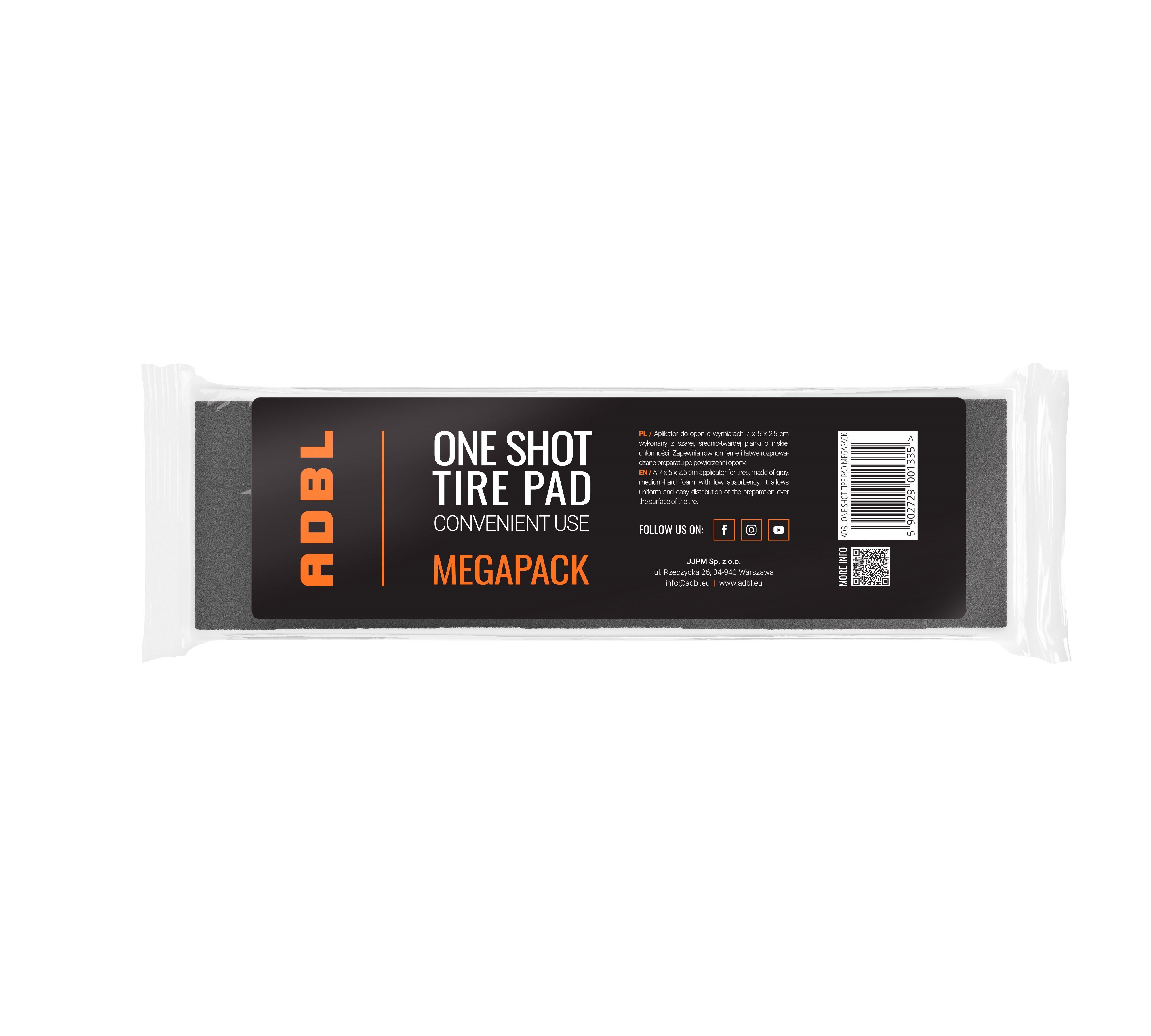 ADBL Aplikator OneShotTire Pad-MEGAPACK,  10 adet Lastik Süngeri
