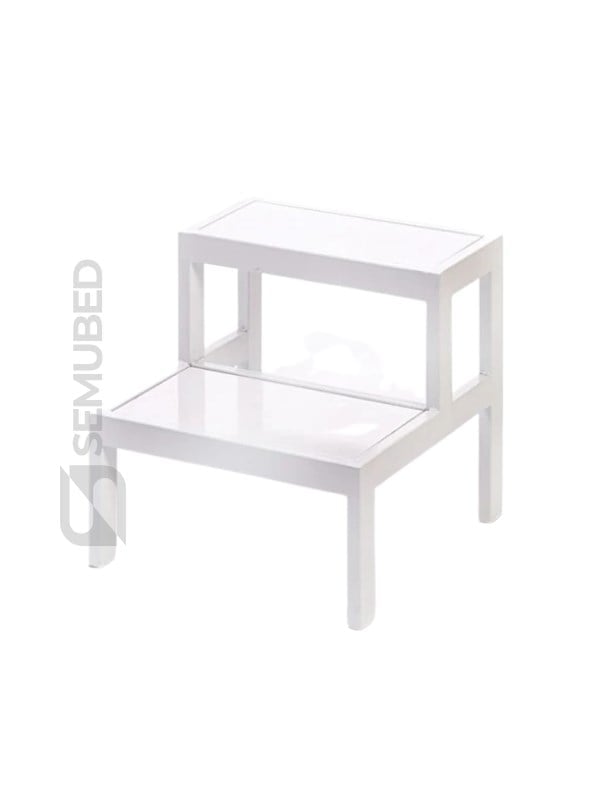 Semubed Eskabo Basamak 2 Katlı Merdiven Beyaz-SMB00137