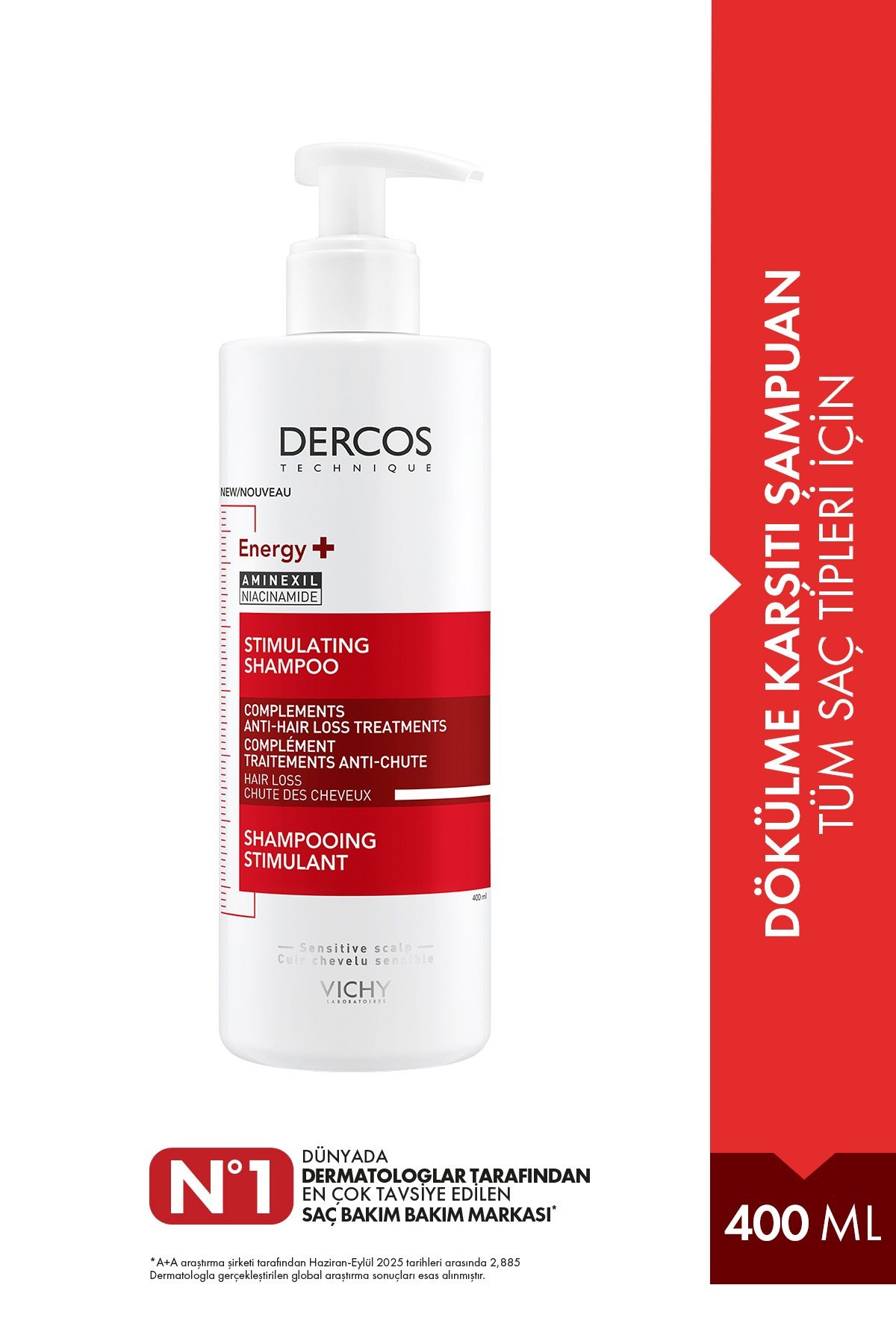 Dercos Energisant Saç Dökülmesine Karşı Şampuan 400 ml