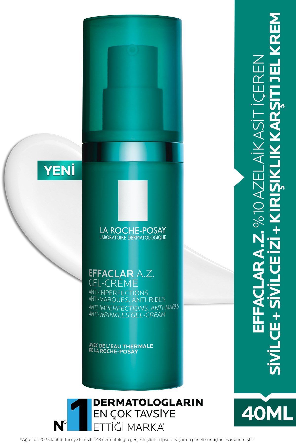 Effaclar A.Z. %10 Azelaik Asit İçeren & İzi & Kırışıklık Karşıtı Jel Krem 40ml