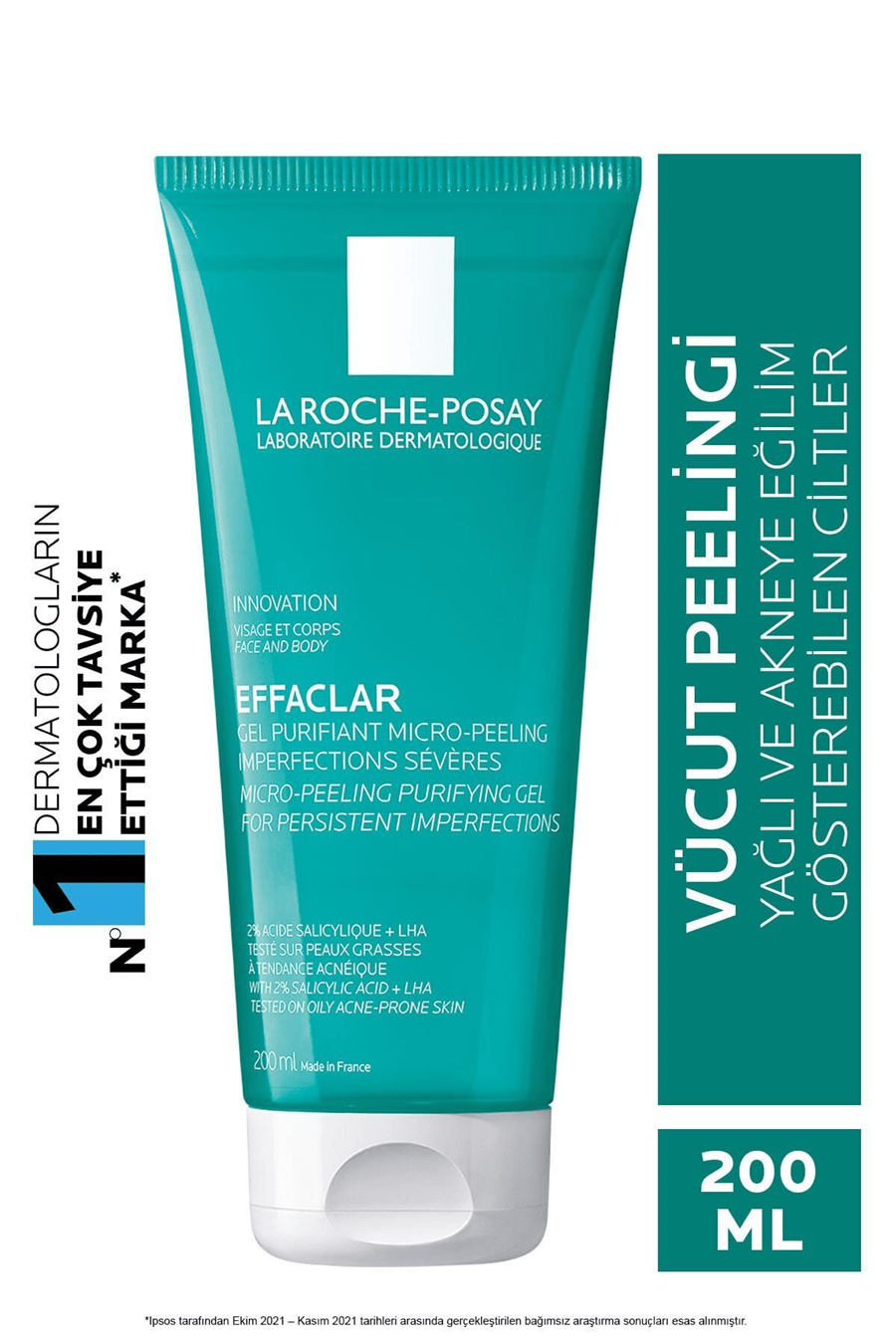 Effaclar Mikro-peeling Arındırıcı Jel 200 ml- Akneye Eğilim Gösteren Ciltler