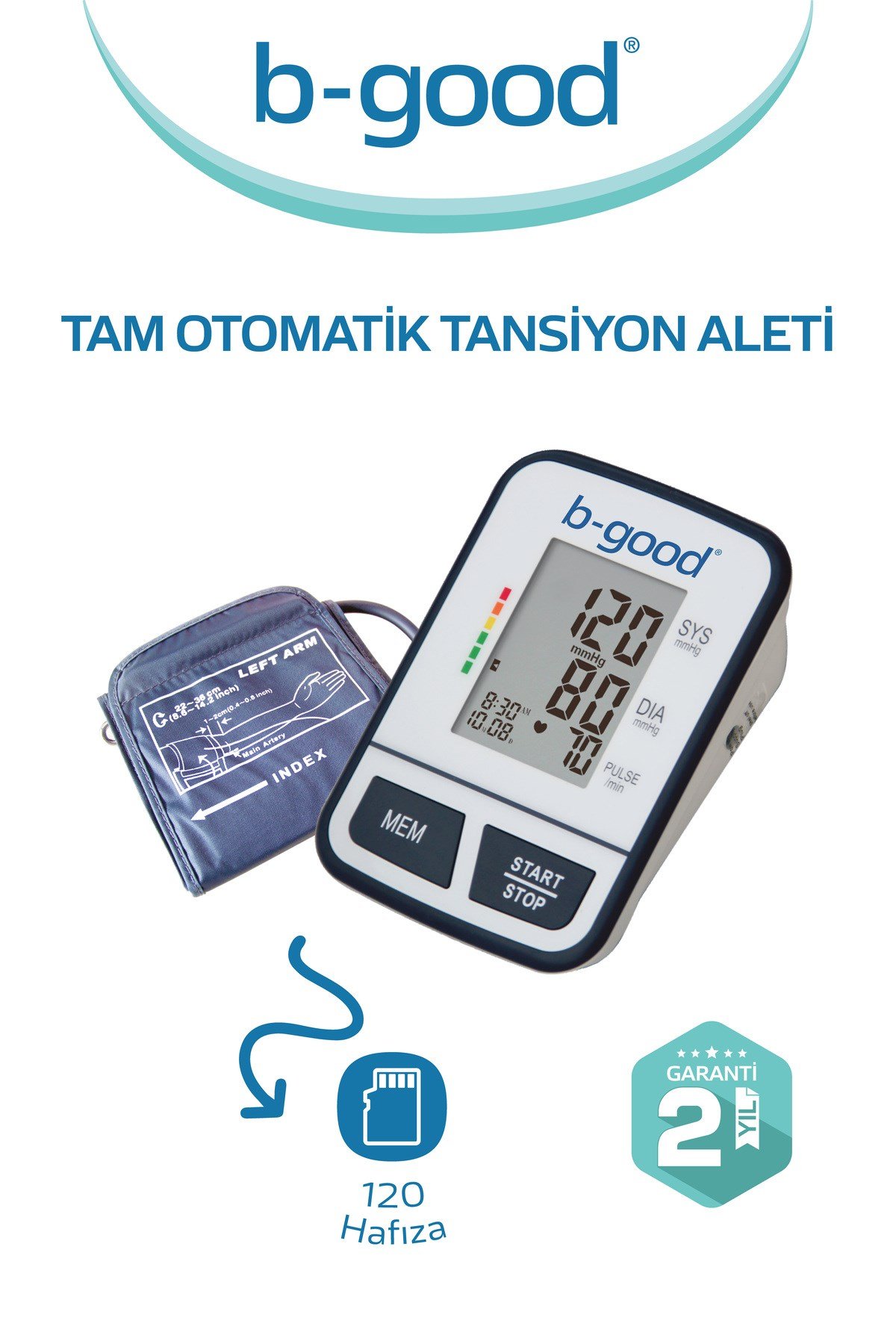 Tam Otomatik Koldan Dijital Tansiyon Aleti