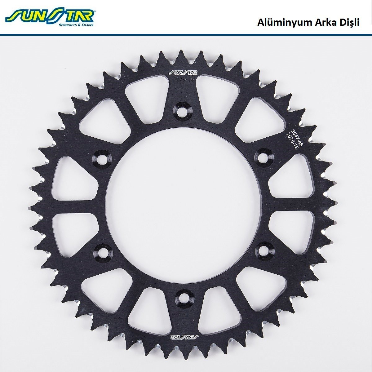 ARKA DİŞLİ SİYAH ALÜMİNYUM / SUNSTAR / (DİŞLİ SAYISI : ORİJİNAL -2) / HUSQVARNA / FC / 250cc