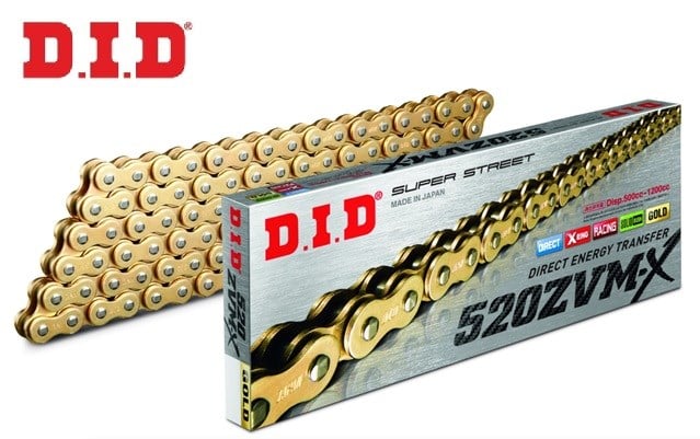 DID 520ZVM-X GOLD X-RİNG ZİNCİR-106 BAKLA / DID / DID X-RING (ZVM-X) GOLD ZİNCİR / APRILIA / RS 457 / 457cc