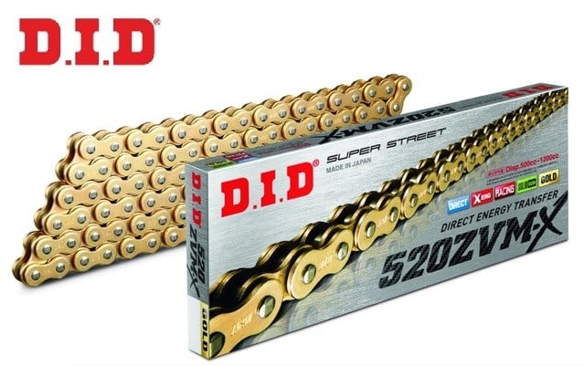 DID 520ZVM-X GOLD X-RİNG ZİNCİR-112 BAKLA / DID / DID X-RING (ZVM-X) GOLD ZİNCİR / BMW / F 650 GS / DAKAR / 650cc