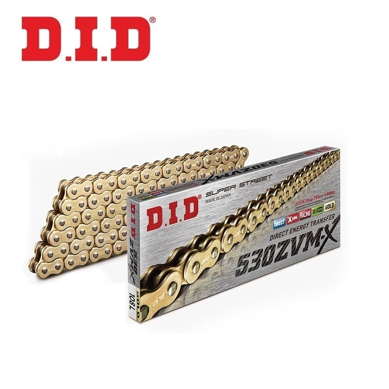 DID 530ZVM-X GOLD X-RİNG ZİNCİR-108 BAKLA / DID / DID X-RING (ZVM-X) GOLD ZİNCİR / HONDA / CBR 900RR / 900cc