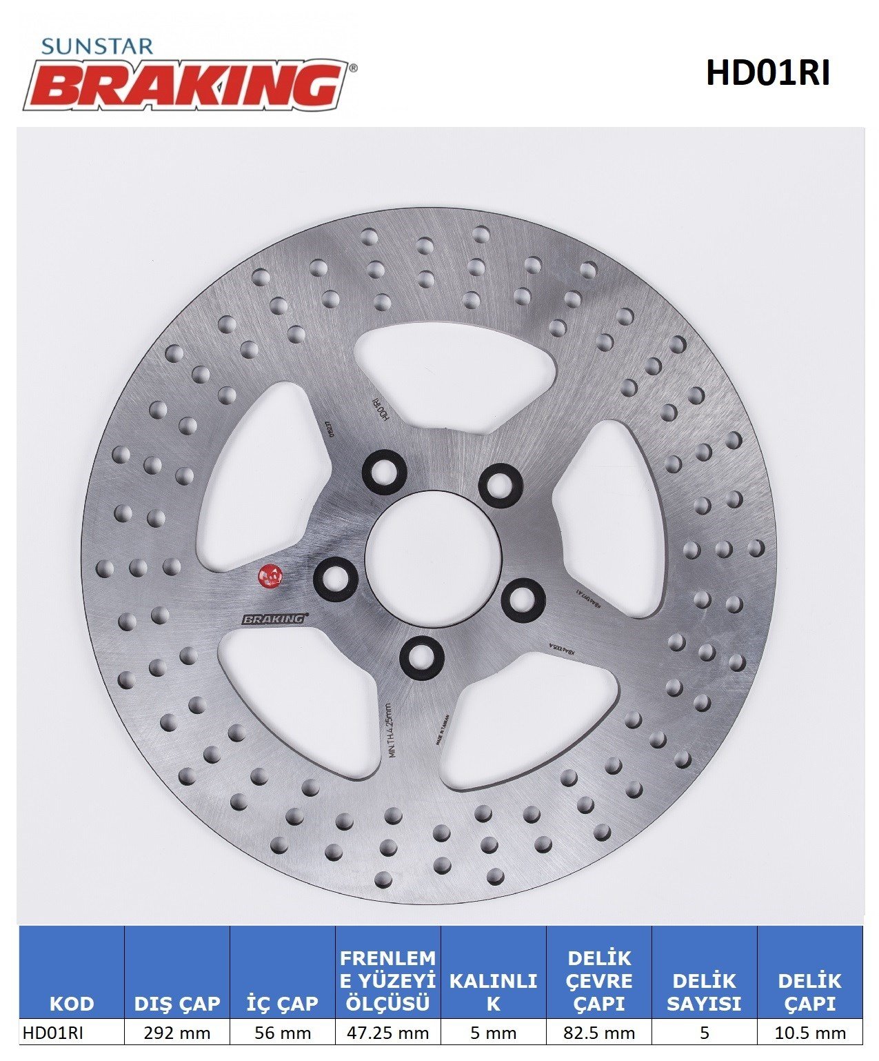 HARLEY DAVIDSON ARKA YUVARLAK DİSK / BRAKING / ARKA / HARLEY D. / DYNA LOW RIDER (FXDL) / 1450cc