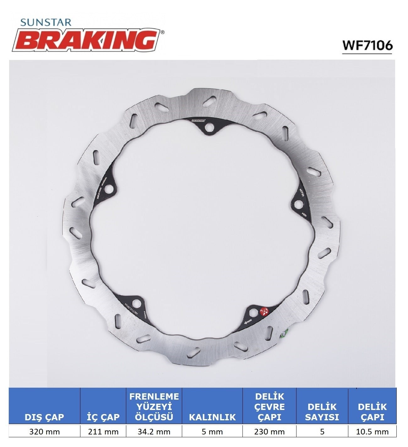 HONDA NC 700-750 DALGALI ÖN FREN DİSKİ / BRAKING / ÖN / HONDA / INTEGRA / 700cc