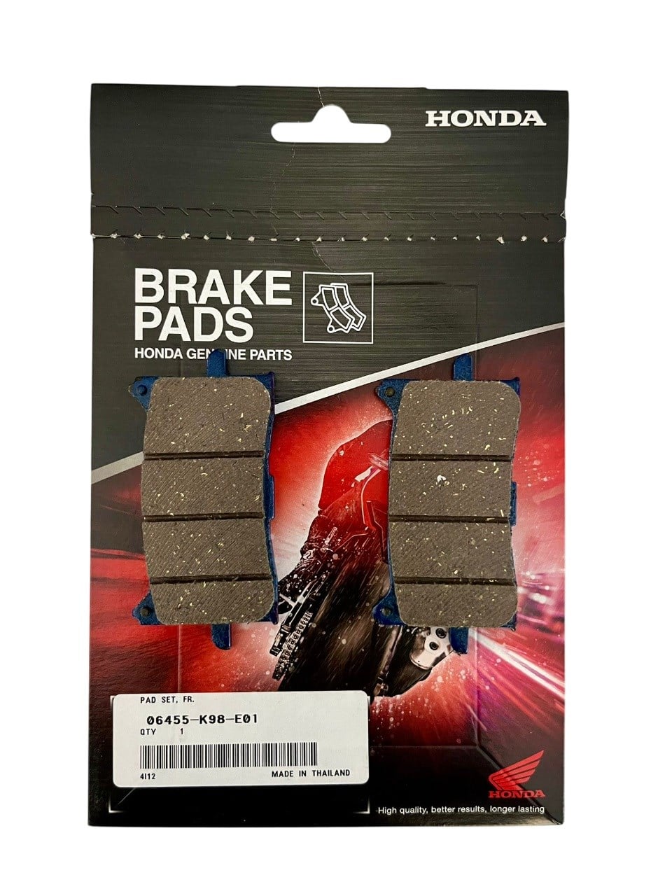 HONDA ORİJİNAL YARI METALİK FREN BALATASI / HONDA ORİJİNAL / ÖN / HONDA / CB 125 R / 125cc