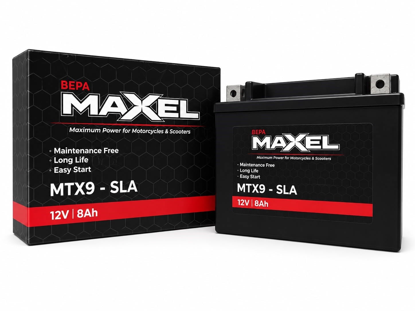 SLA AKÜ / 8 A / KG: 3 / L:150 / W:87 / H:105 CCA: 110 / MAXEL / APRILIA / RS 457 / 457cc