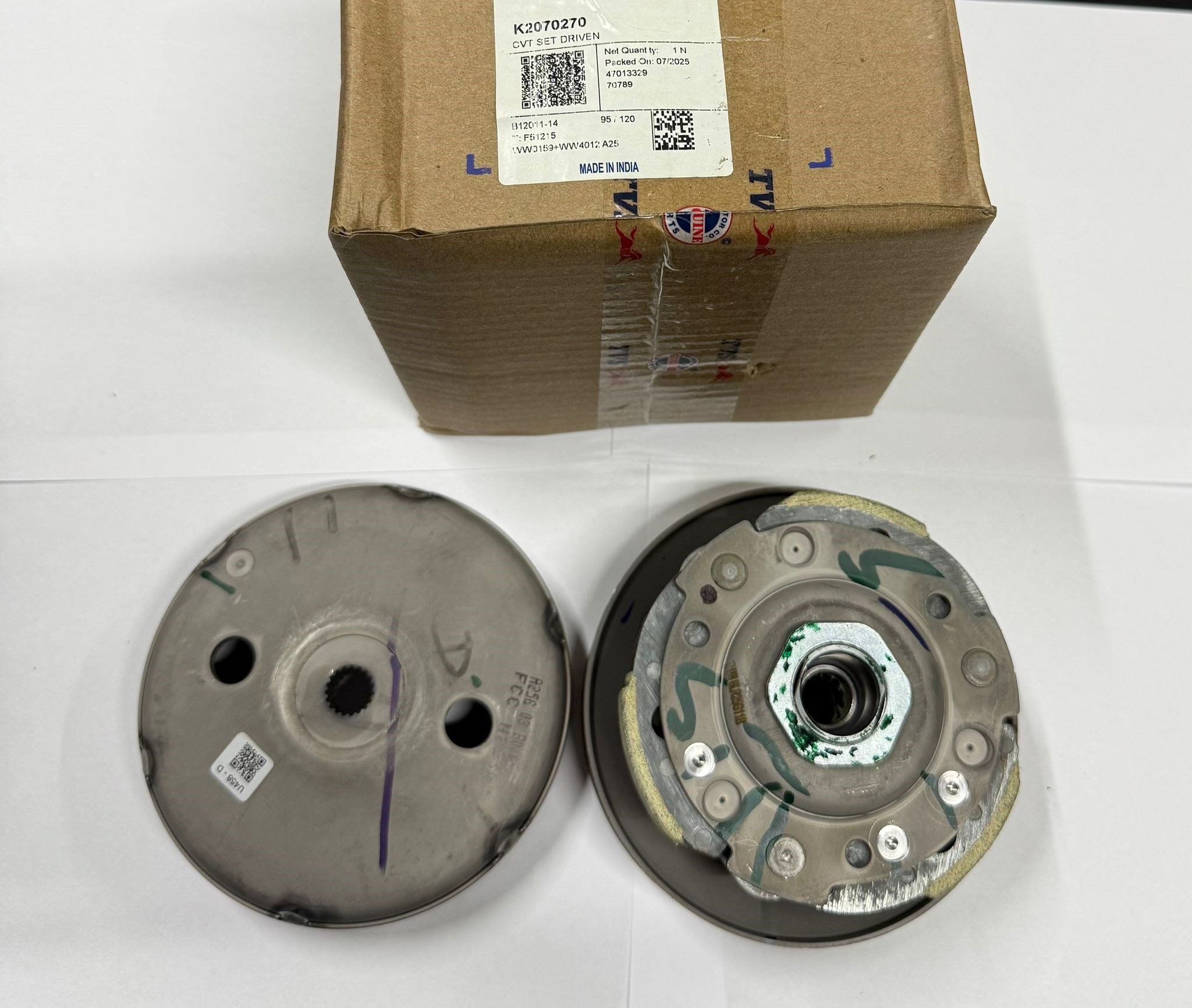 TVS ORİJİNAL ARKA VARYATÖR (KOMPLE) / TVS ORİJİNAL YEDEK PARÇA / TVS / JUPITER / 125cc