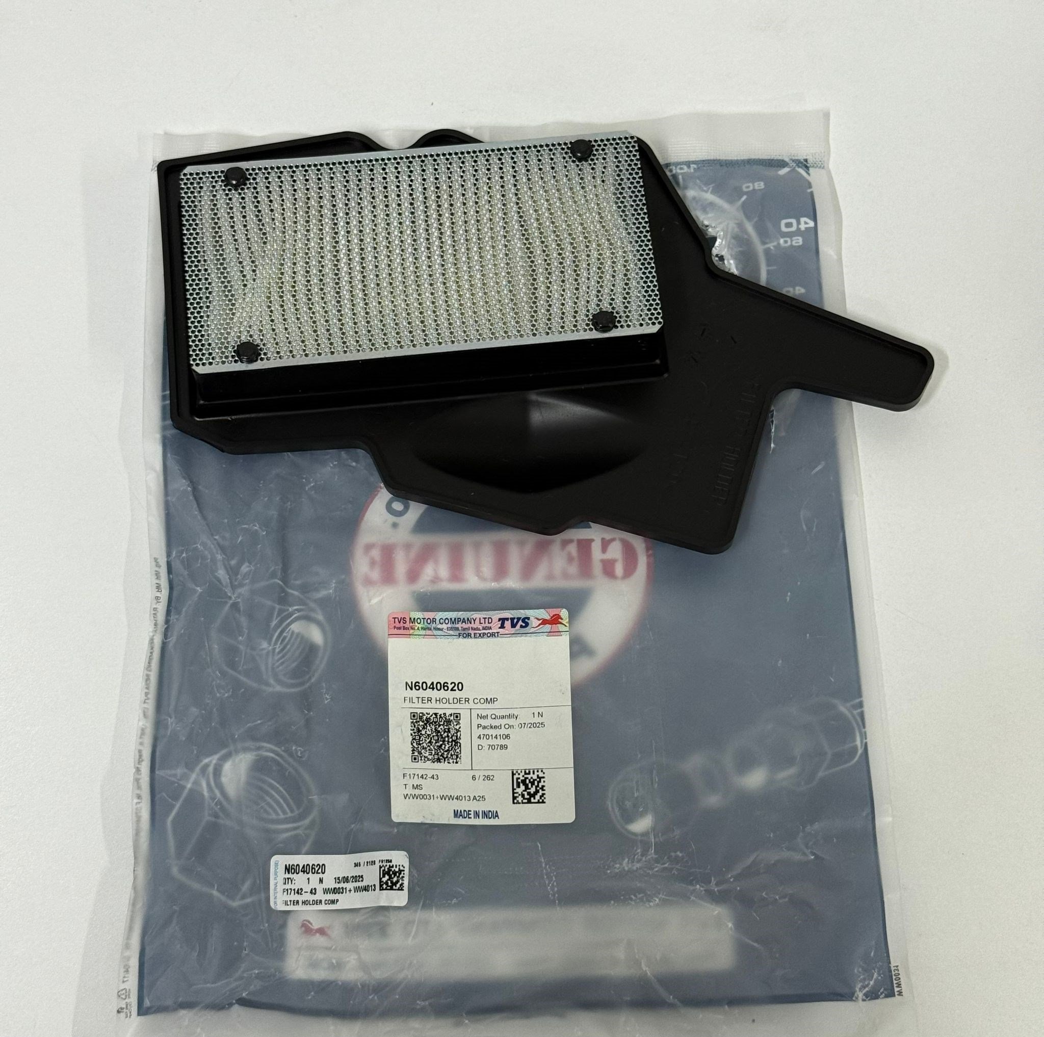 TVS ORİJİNAL HAVA FİLTRESİ / TVS ORİJİNAL YEDEK PARÇA / ORİJİNAL HAVA FİLTRESİ / TVS / RAIDER / 125cc