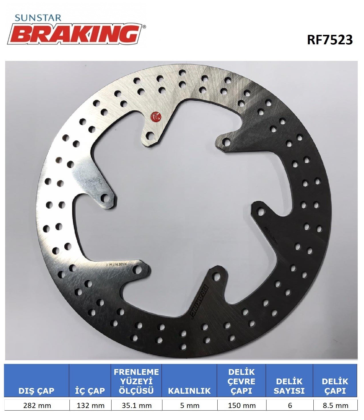 YAMAHA XTZ SUPER TENERE 1200 YUVARLAK ARKA FREN DİSKİ / BRAKING / ARKA / YAMAHA / XT Z SUPER TENERE / 1200cc