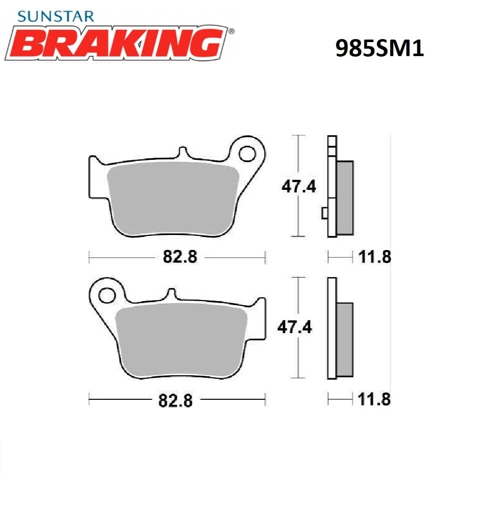 YARI METALİK FREN BALATASI / BRAKING / ARKA / SYM / MAXSYM / 400cc