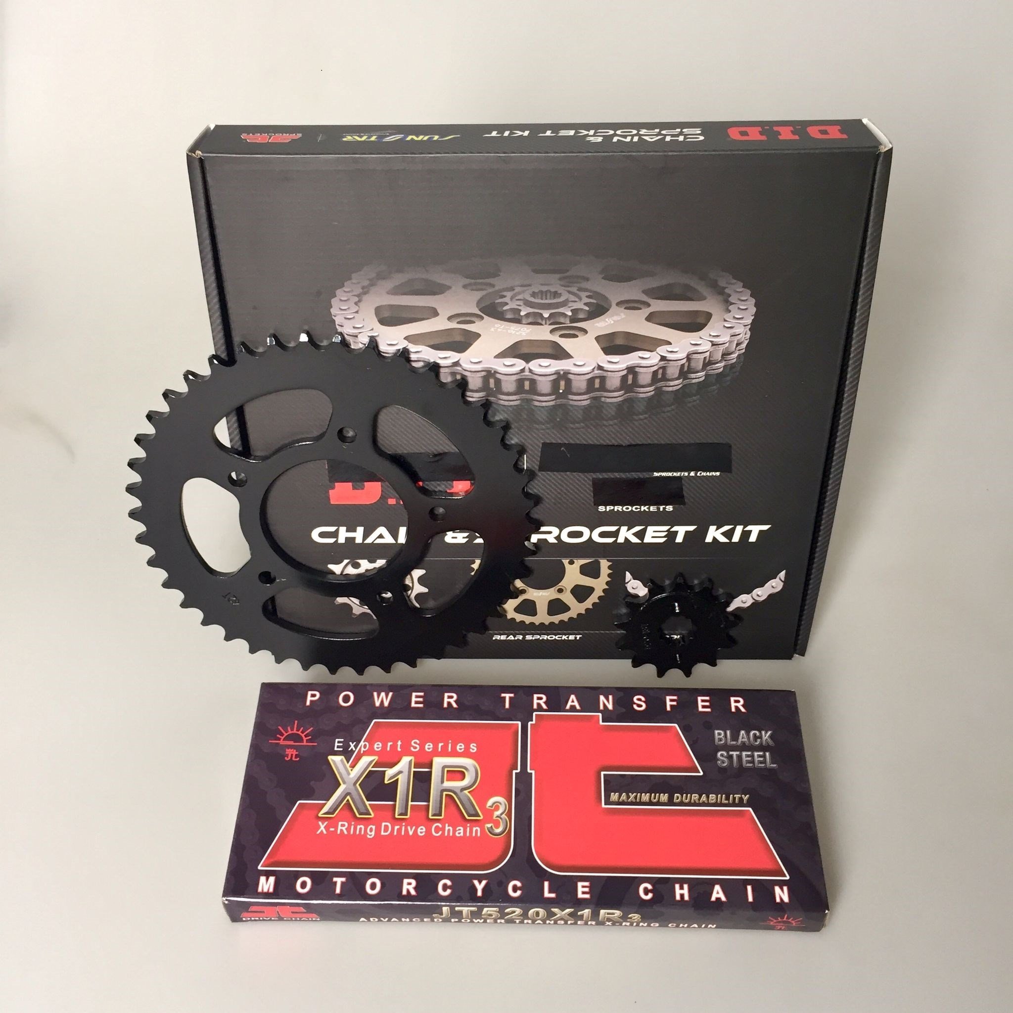 ZİNCİR DİŞLİ SETİ - CF MOTO NK (250 CC)  - (2018-2025) / JT ZİNCİRLİ SET / ZİNCİR : JT-520X1R3 (ÇELİK)-106 / DİŞLİ : (14T -40T) / CF MOTO / NK / 250cc