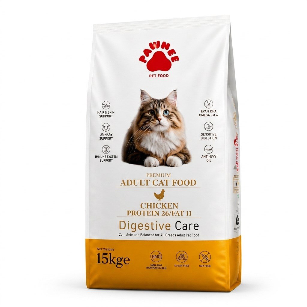 PAWNEE Aldut tavuklu ekonomik kedi maması 15kg
