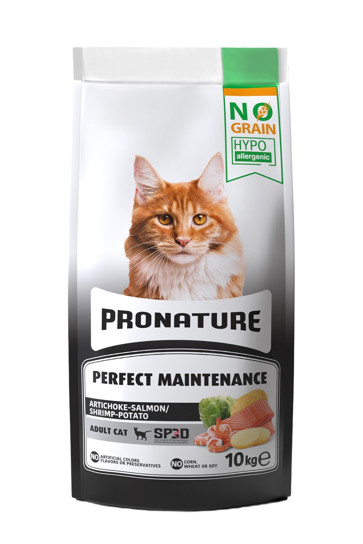 Tahılsız Yetişkin Kuru Kedi Maması (Perfect Maintenance) - Somonlu ve Enginarlı – 10 KG