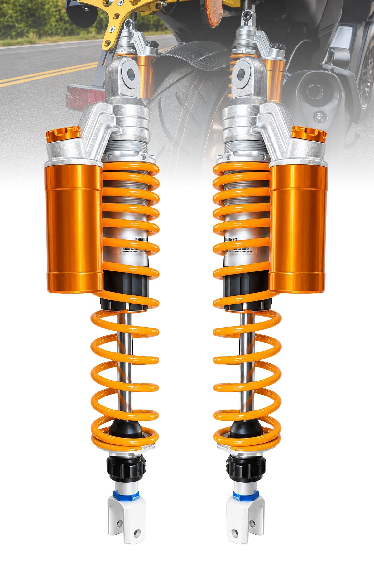 ADV 350 ve Forza Uyumlu 420 mm Rezervuarlı Arka Amortisör Takımı Gold