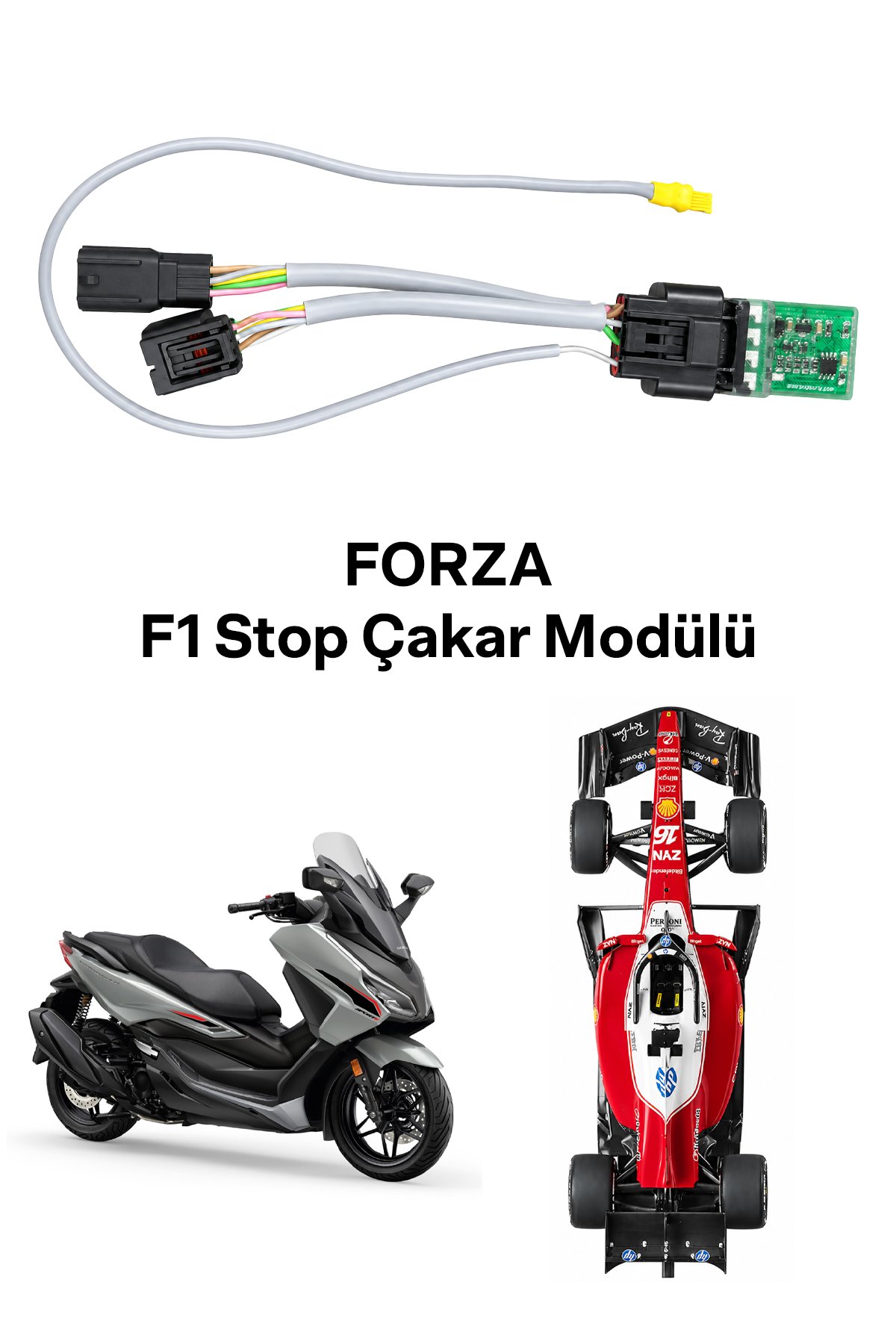 Honda Forza Uyumlu F1 Çakar Modülü Soketli Kablo Seti  2020-2025