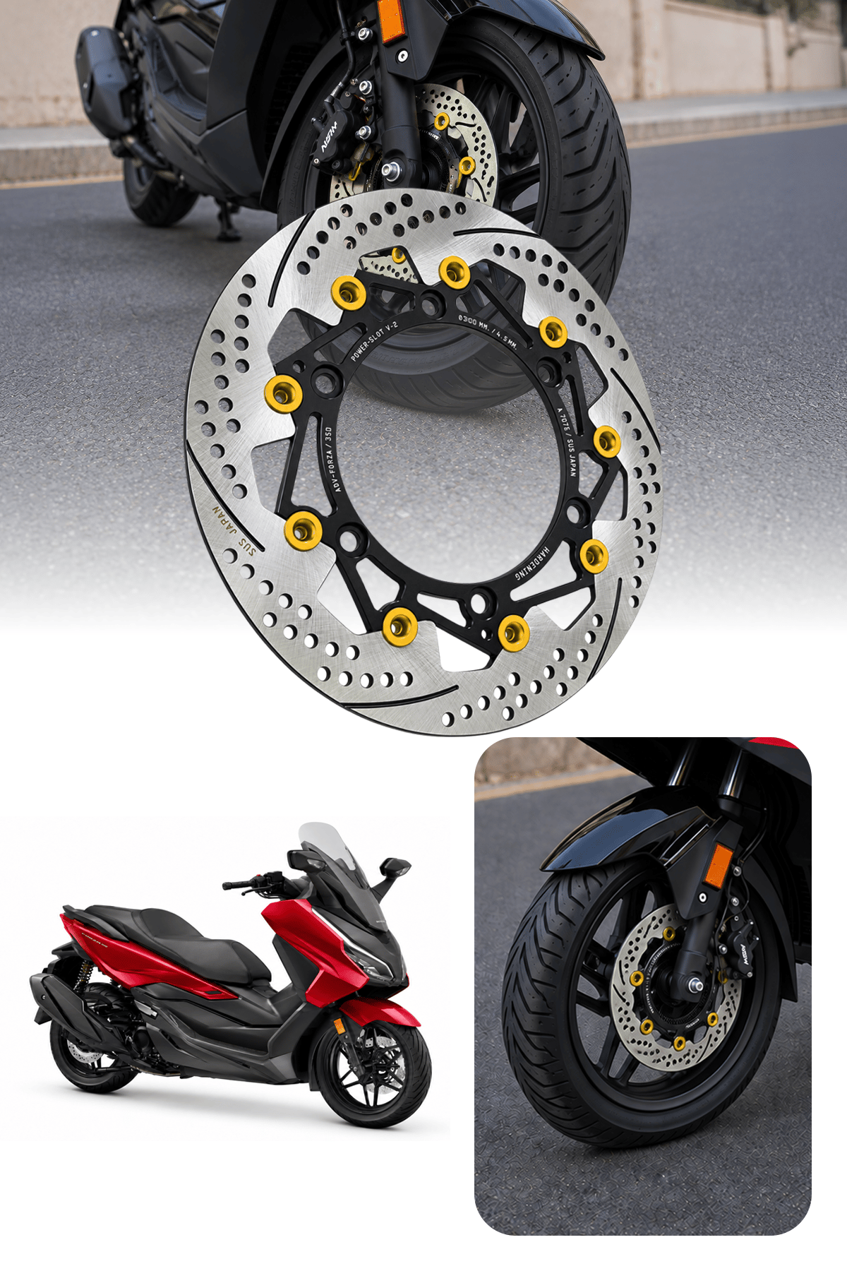 Honda Forza Uyumlu Ön Disk 2021-2026 Cnc Gold