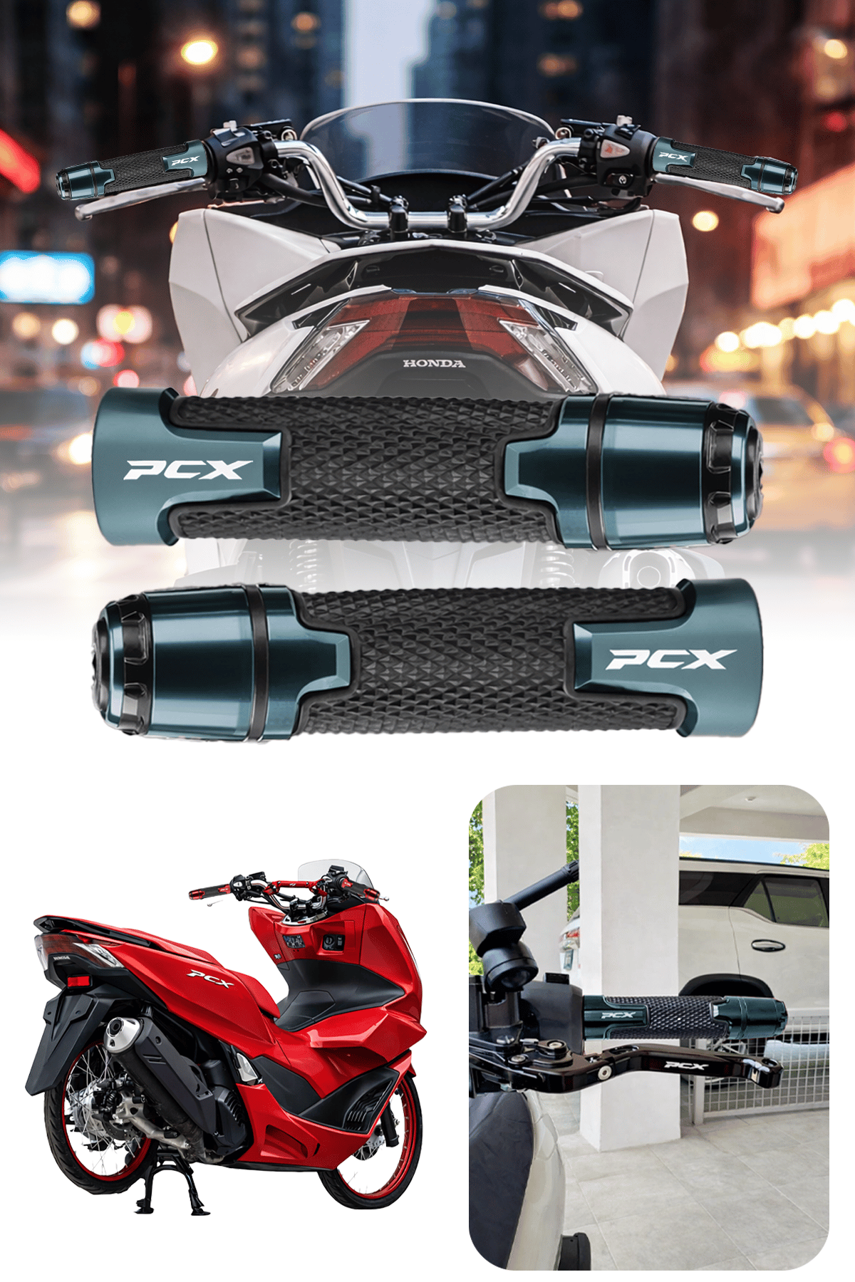 Honda Pcx Uyumlu Alüminyum Elcik 2020-2026 Cnc Titanyum