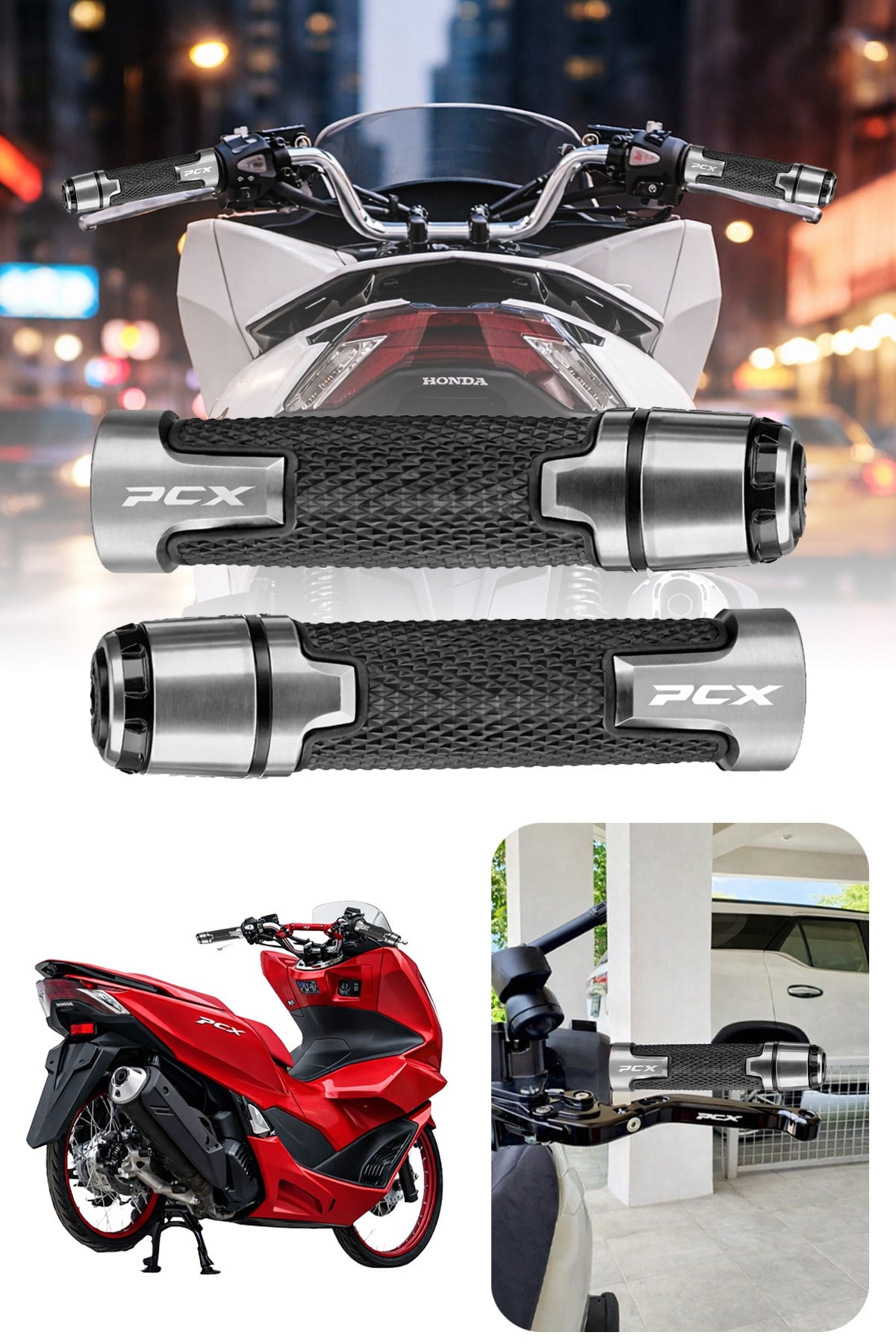 Honda Pcx Uyumlu Alüminyum Elcik 2020-2026 Cnc Titanyum