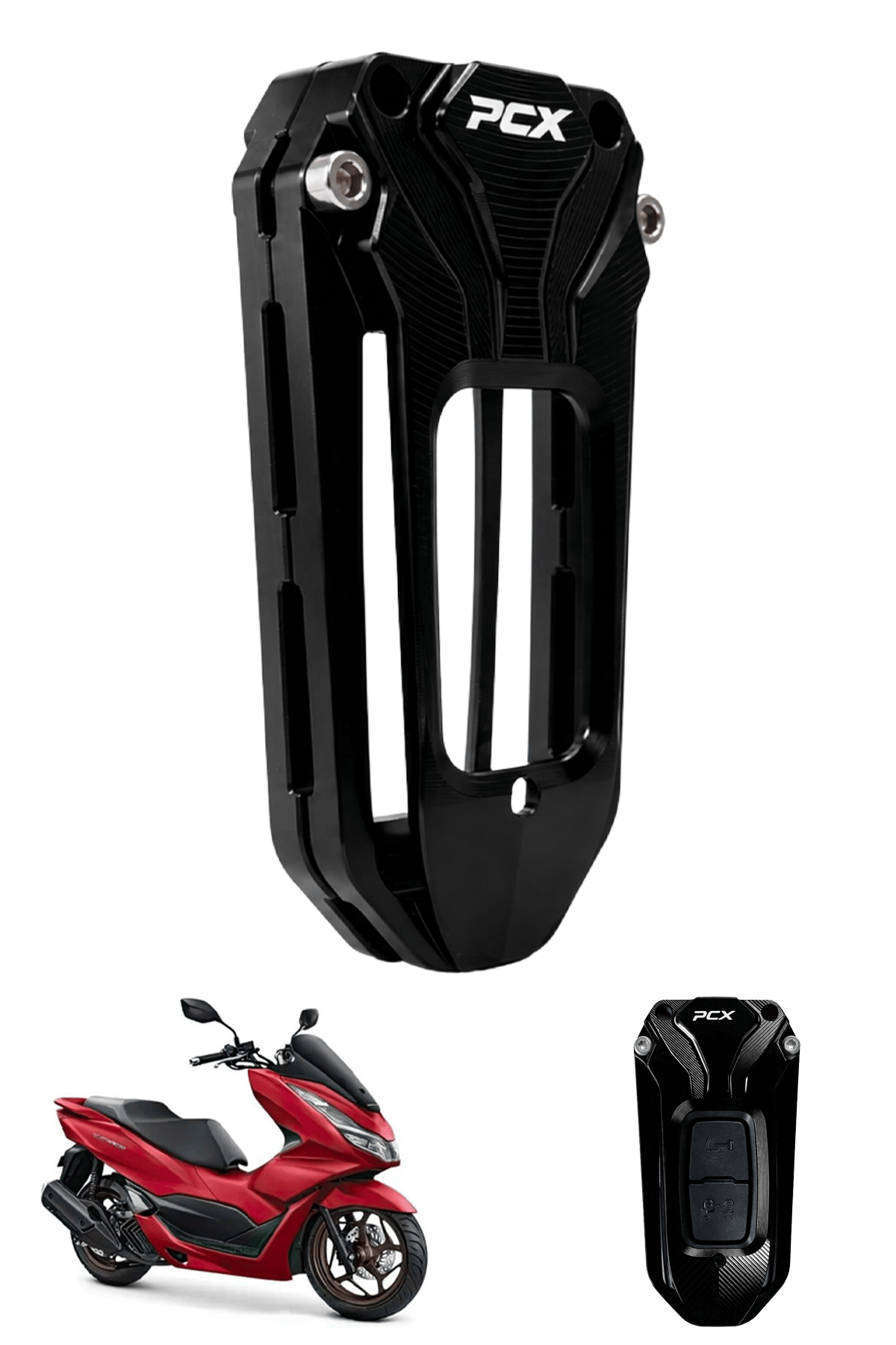 Honda Pcx Uyumlu Anahtar Kılıfı 2021-2026 Cnc Siyah
