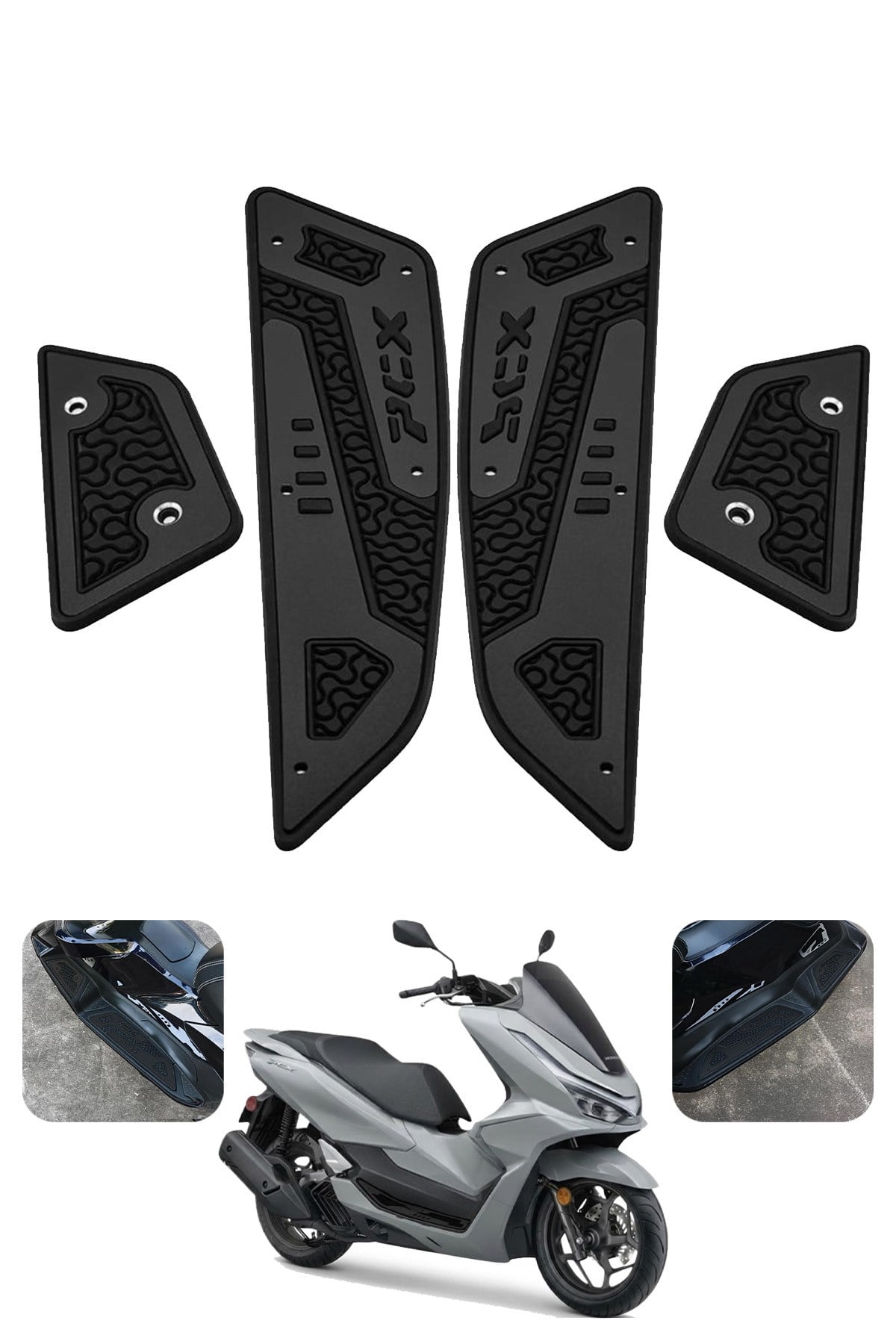 Honda Pcx Uyumlu Basamak Seti 2025 Cnc Siyah