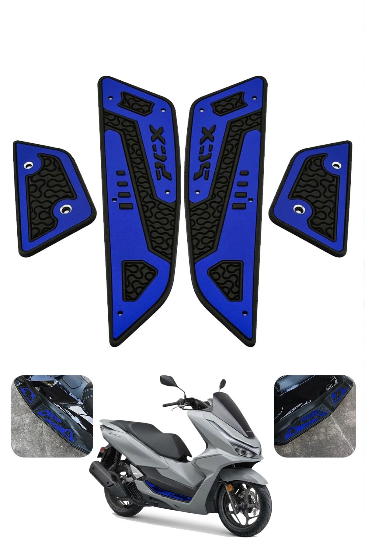 Honda Pcx Uyumlu Basamak Seti 2025 Cnc Mavi