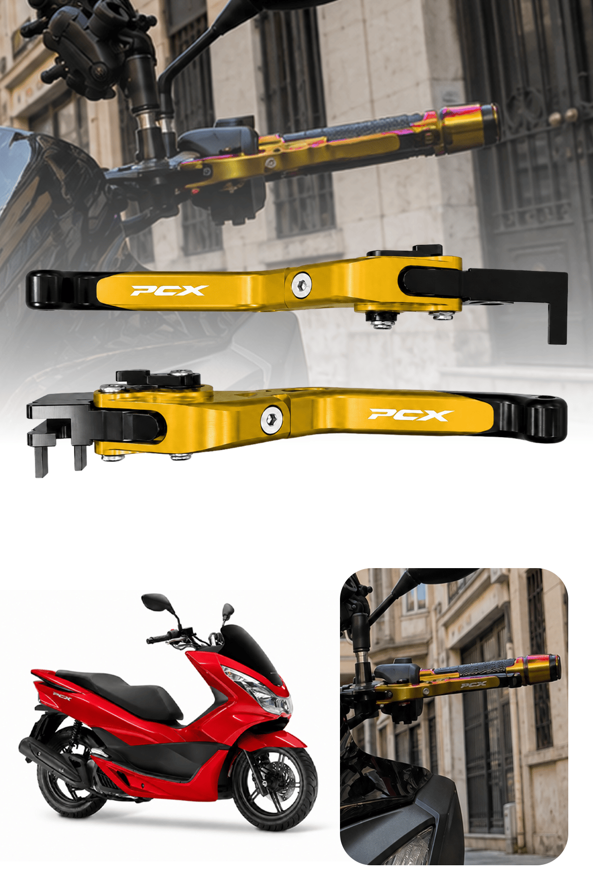 Honda Pcx Uyumlu Fren Maneti 2021-2056 Cnc Gold